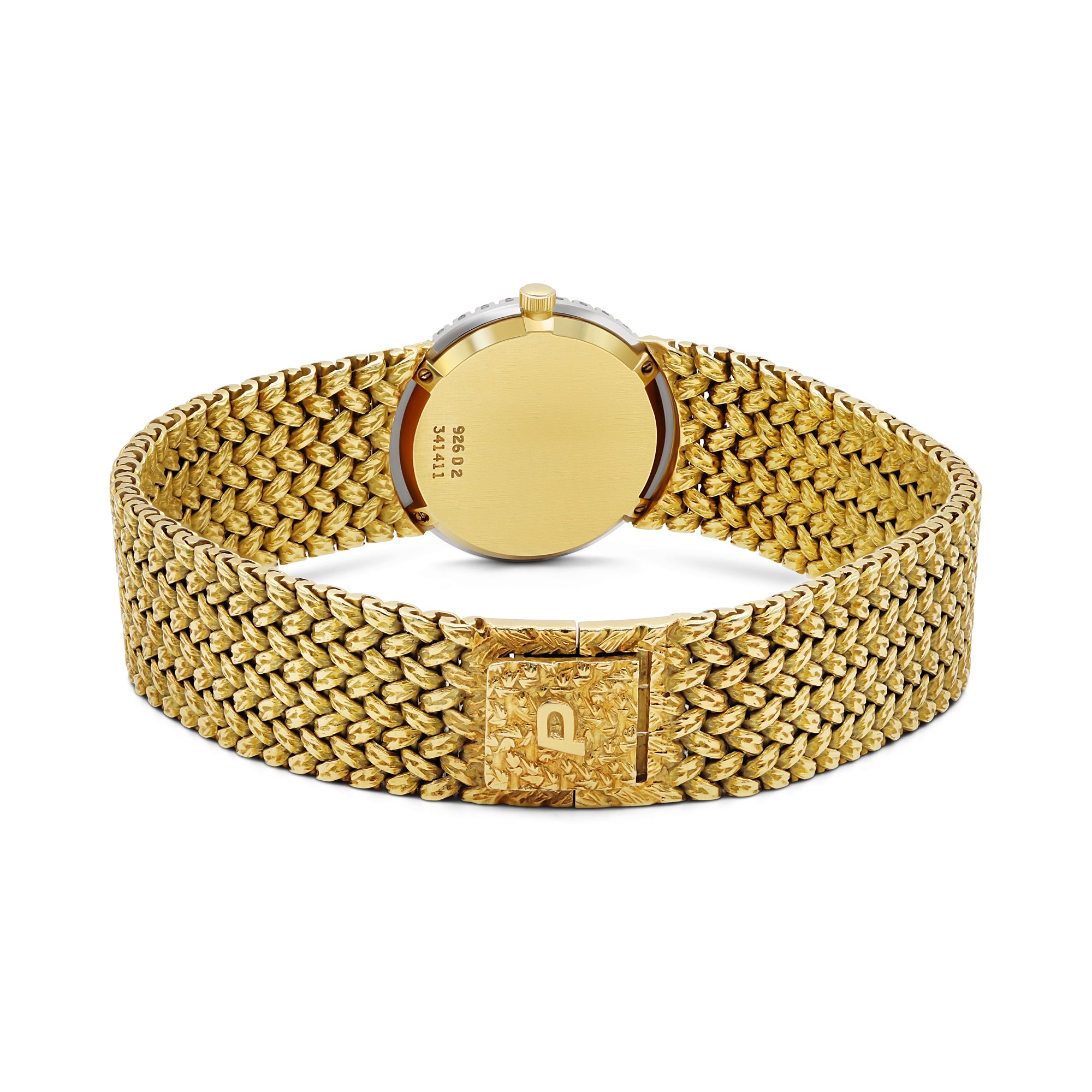 Vintage Ladies 18K Yellow Gold Factory Diamonds Circa 1980