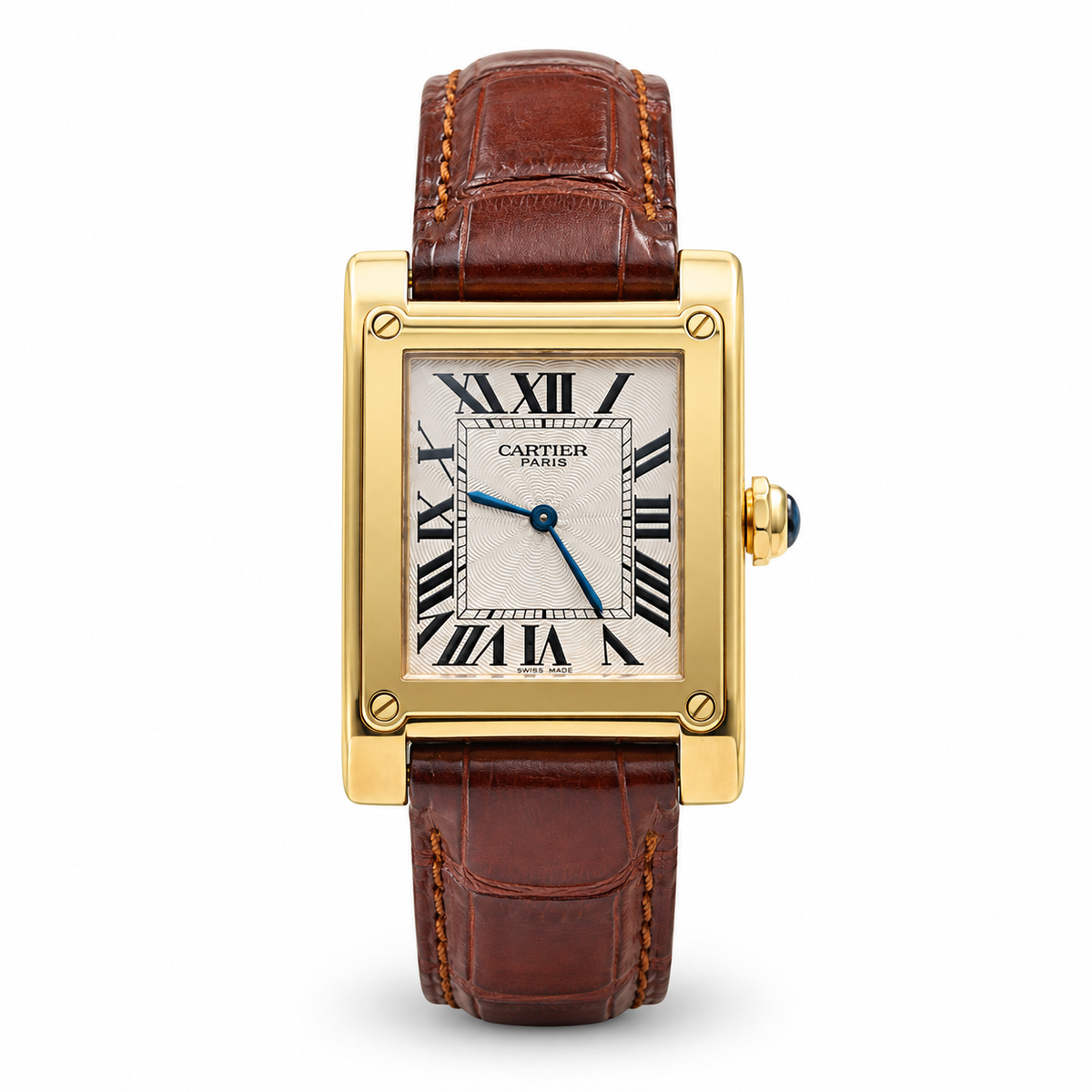 Cartier Collection Privée Tank à Vis Ref. 2484E 18K Yellow Gold