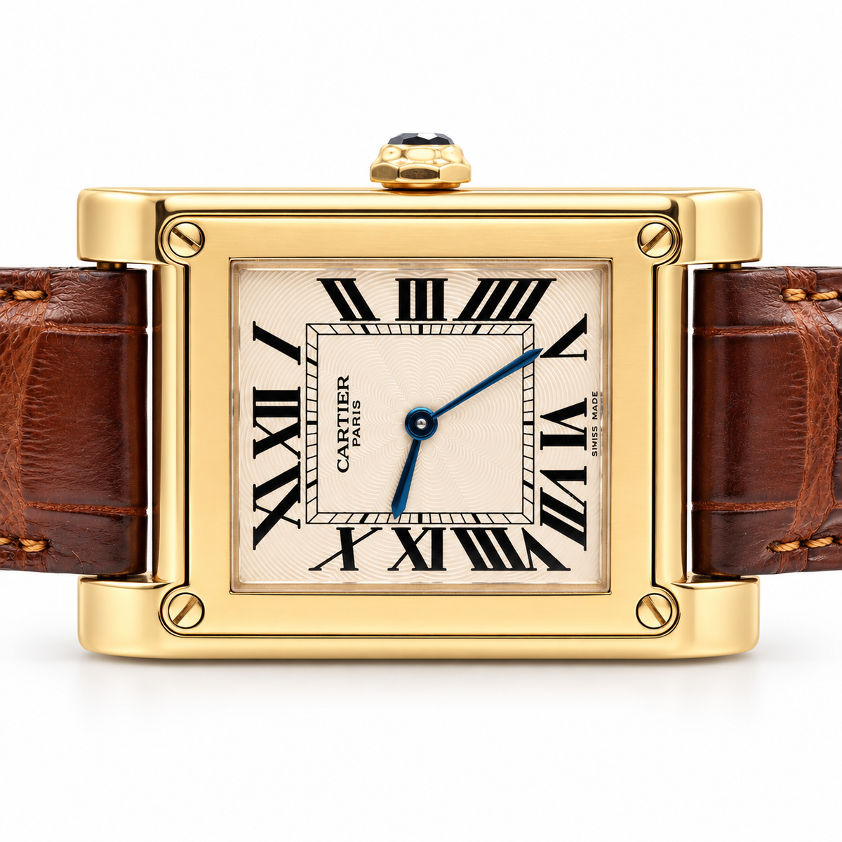 Cartier Collection Privée Tank à Vis Ref. 2484E 18K Yellow Gold