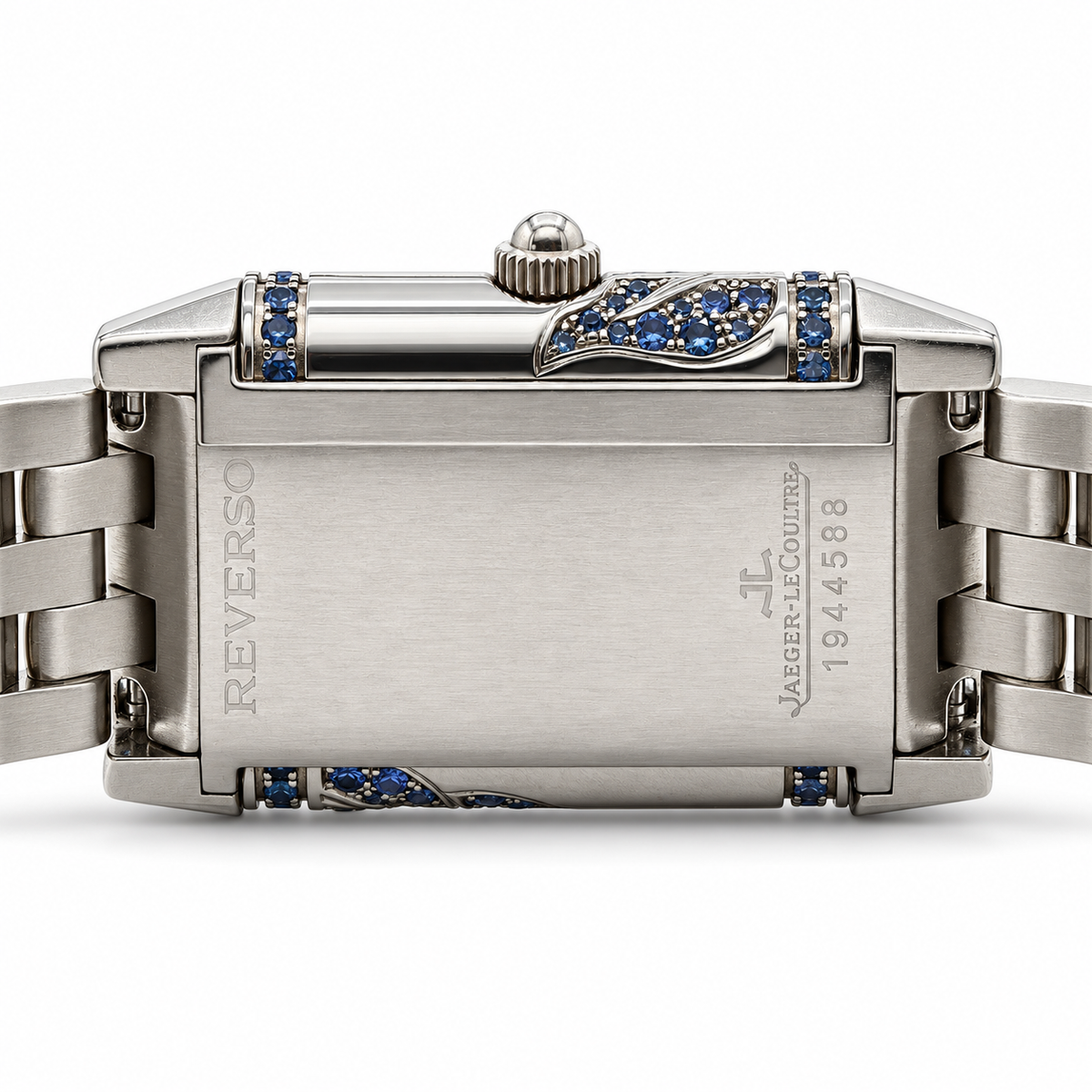 Jaeger-LeCoultre Reverso Florale White Gold Diamond & Blue Sapphire