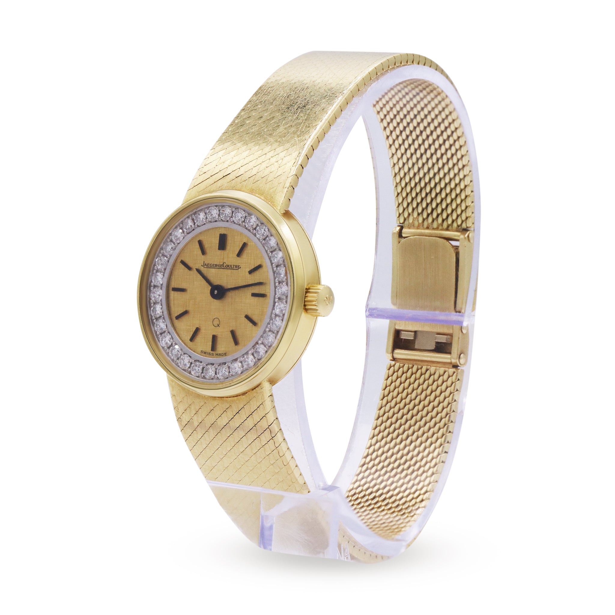 Sold-Jaeger-LeCoultre Q Gold Band, Gold Fare Diamond Circle, 1000191 1554948