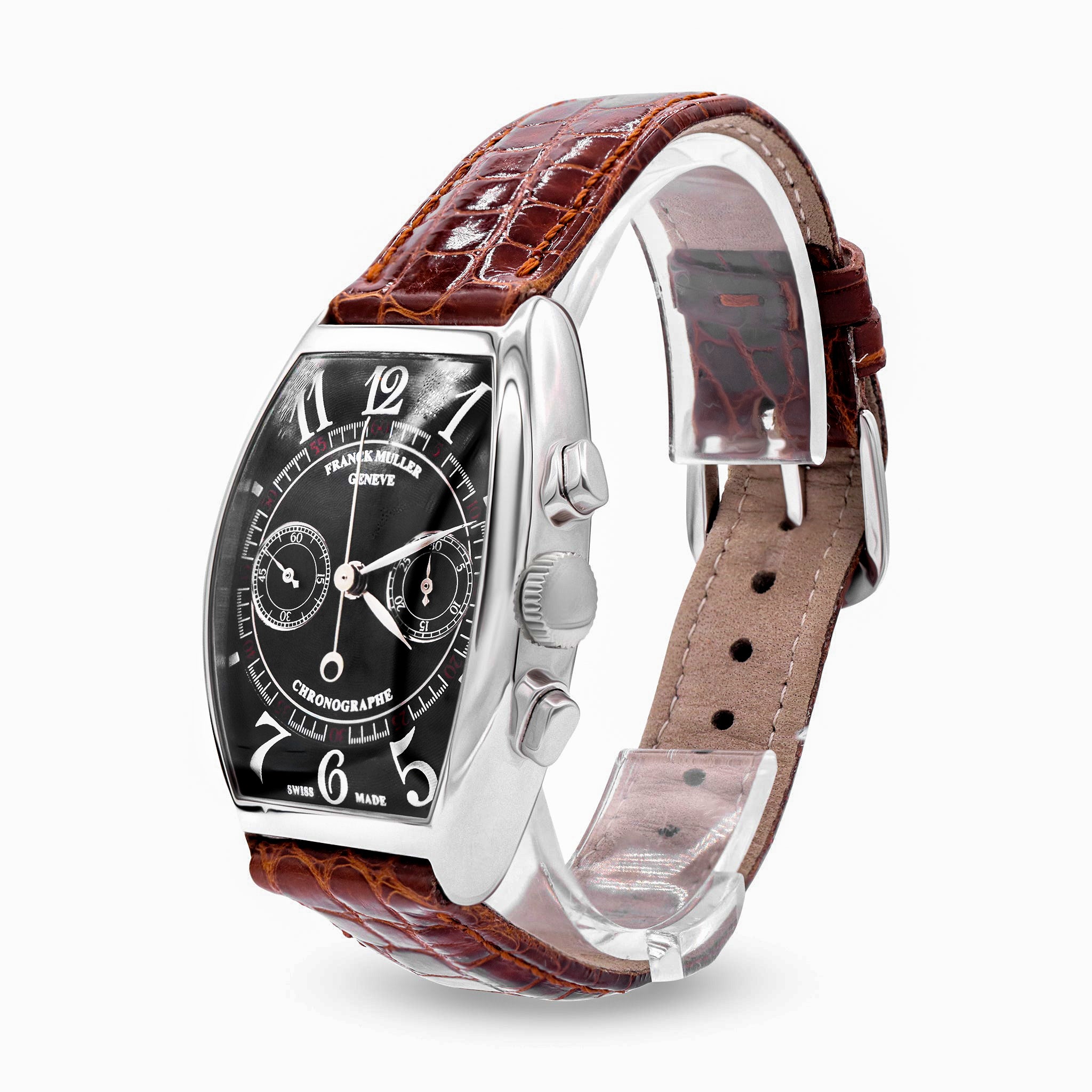 CASABLANCA, 18K WHITE GOLD, BLACK DIAL