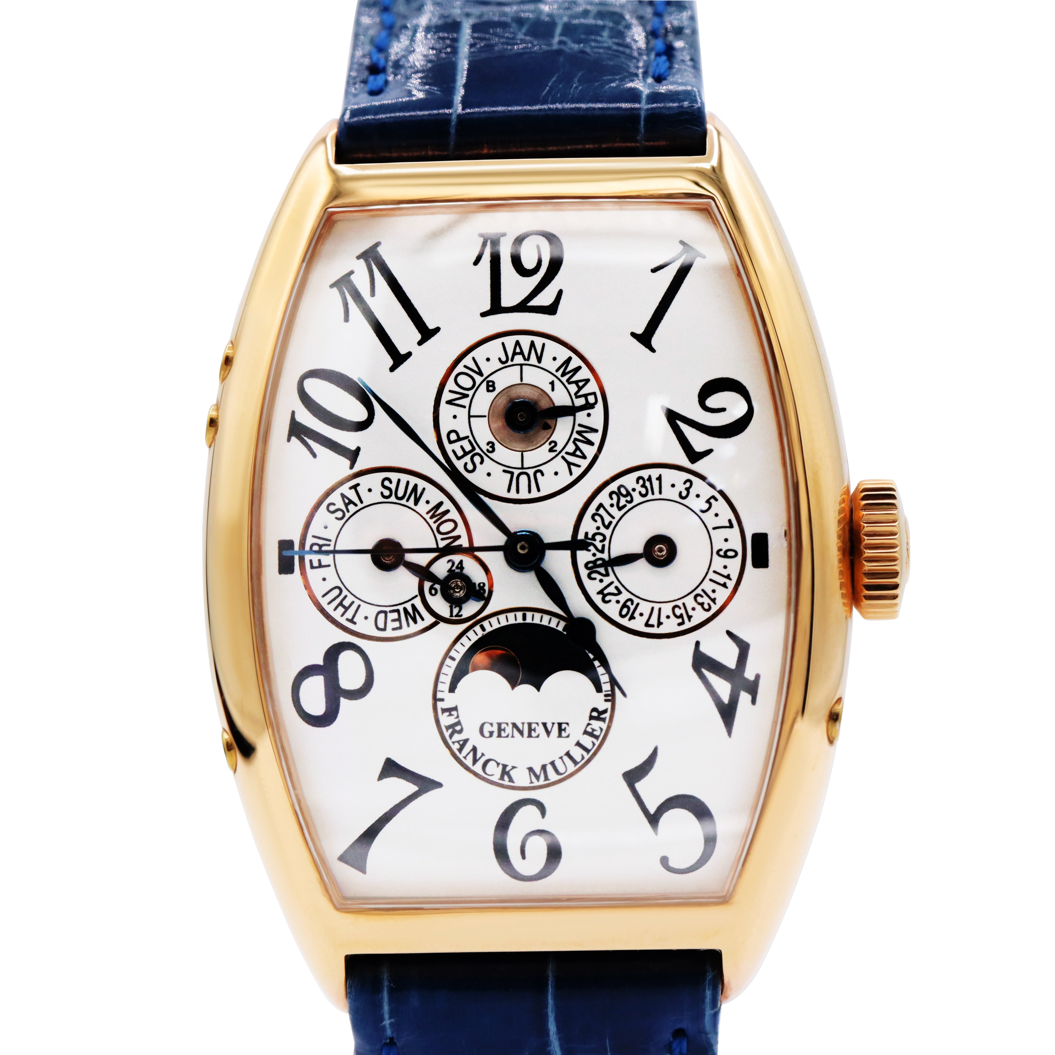 PERPETUAL CALENDAR 18K ROSE GOLD, WHITE DIAL