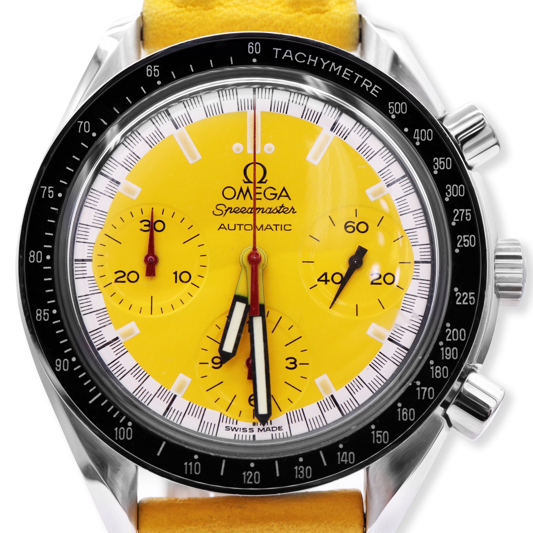 SPEEDMASTER SCHUMACHER STAINLESS STEEL YELLOW DIAL