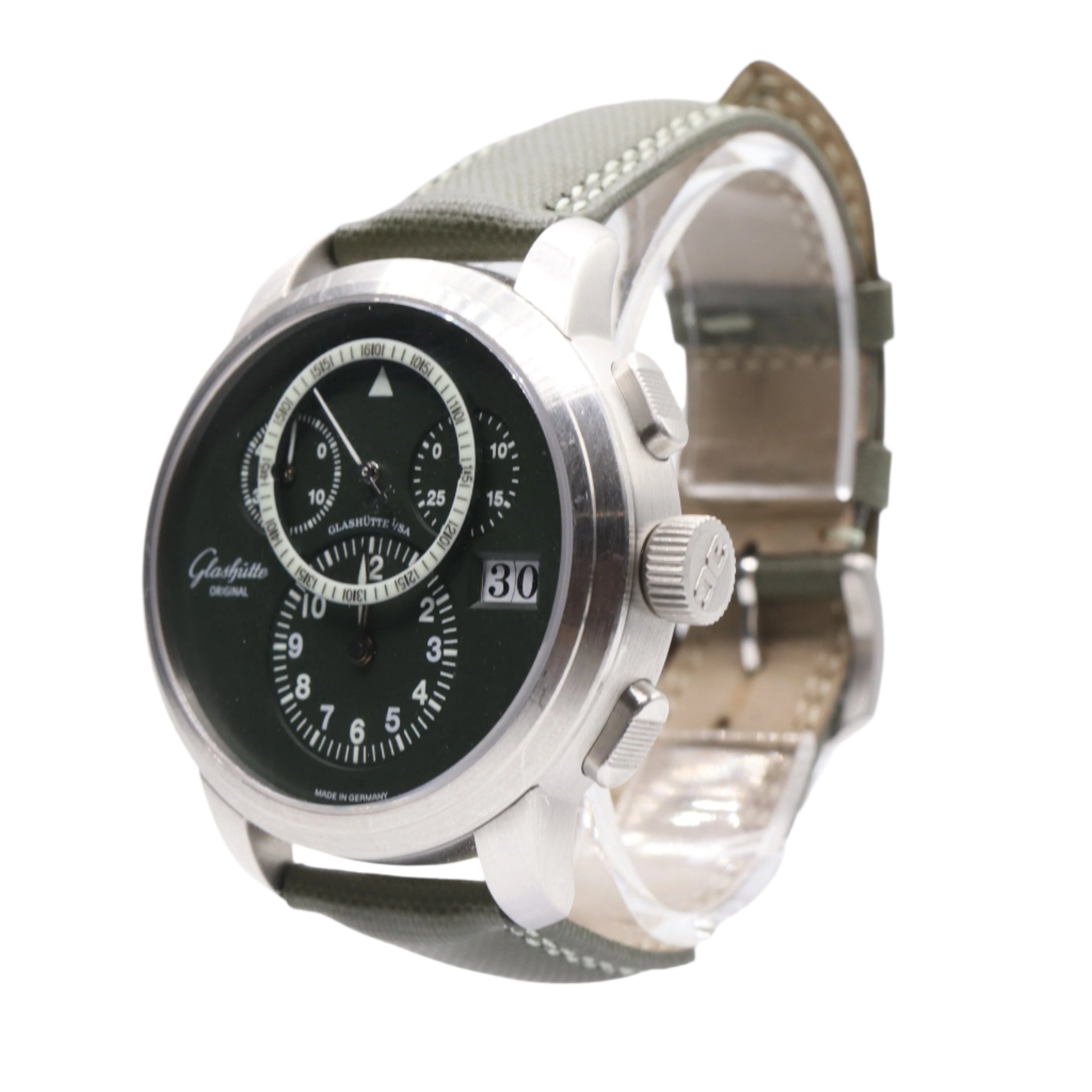 Pano Navigator Platinum Autonatic Flyback Green Dial Limited Edition of 50