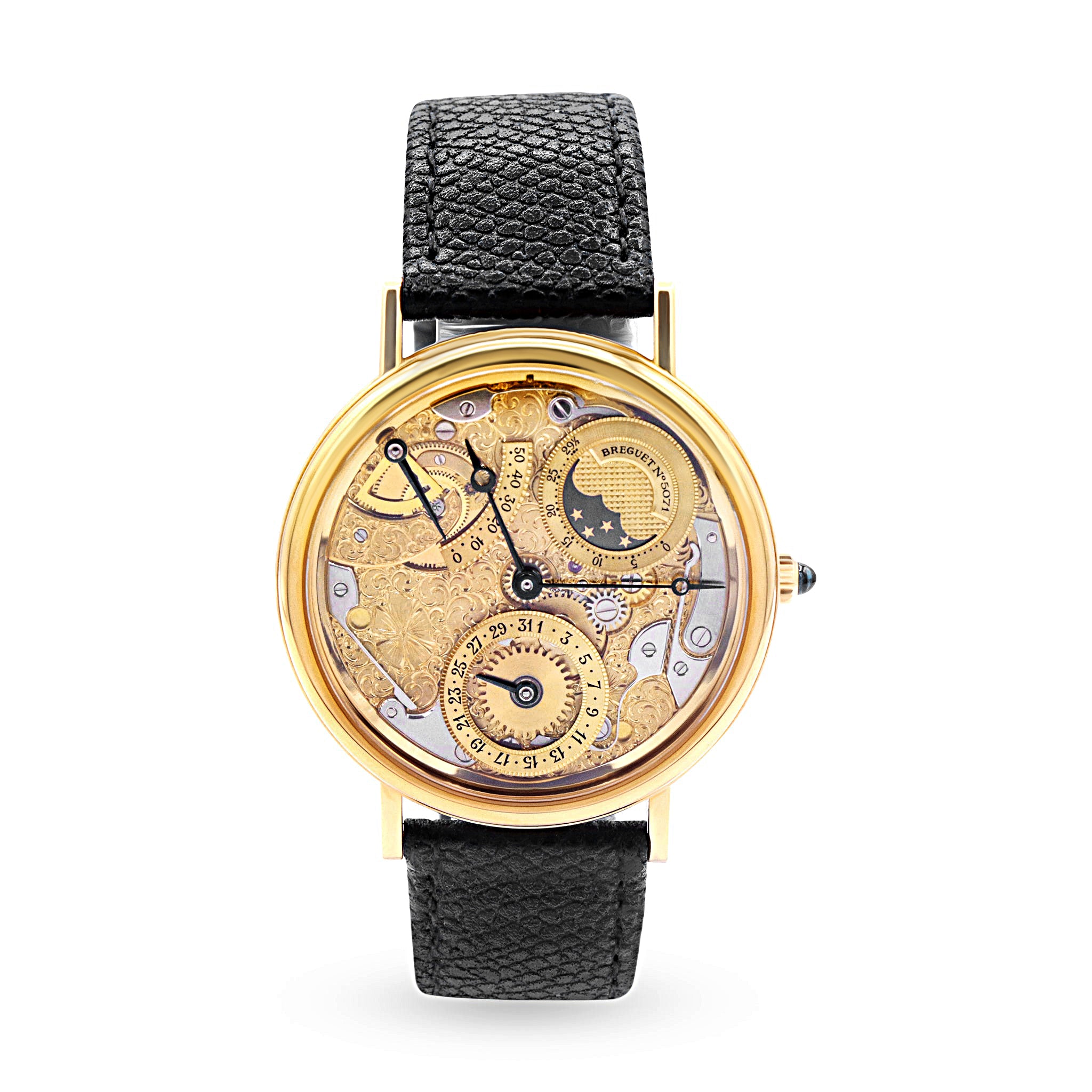 Semi-Skeletonized Power Reserve Moon Phase