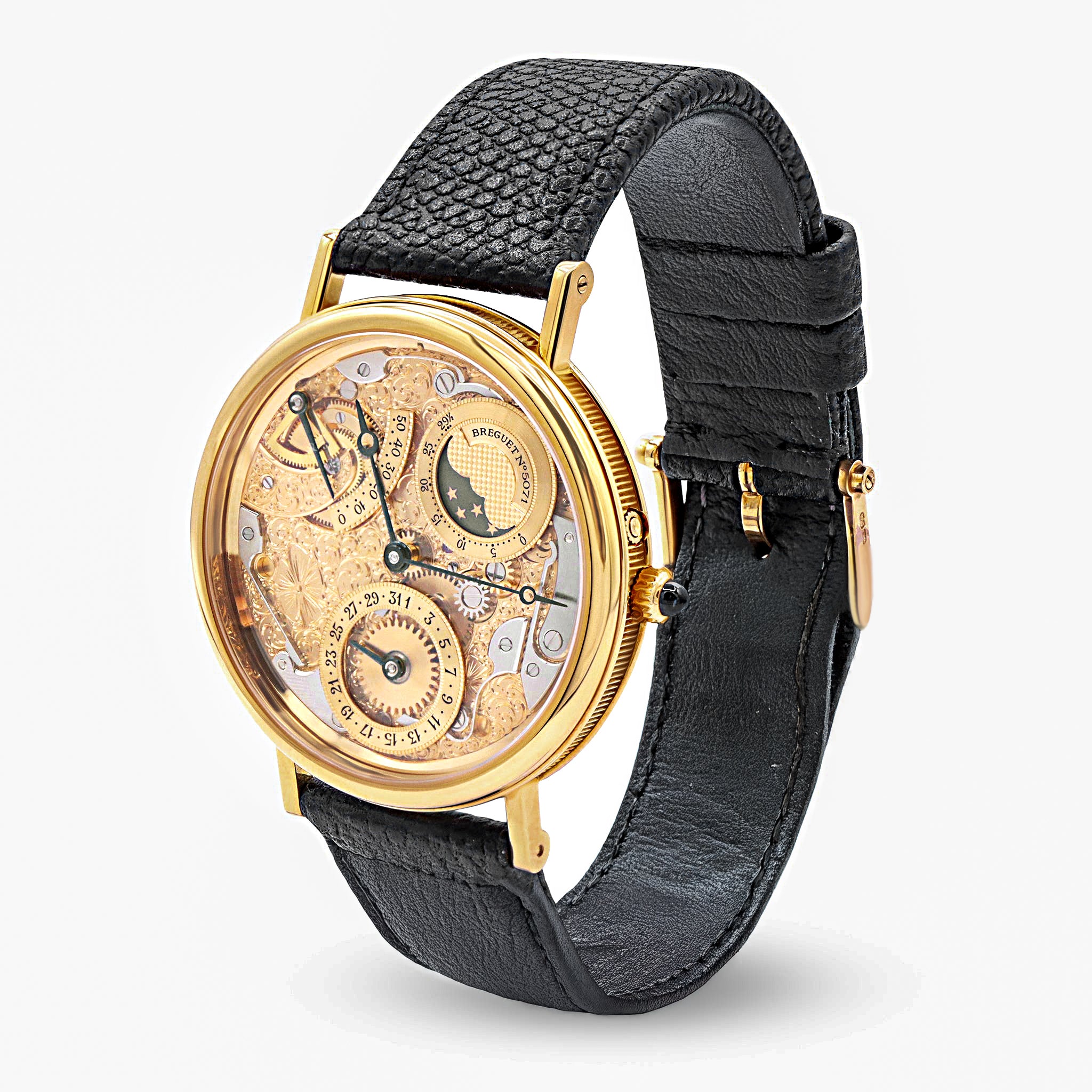 Semi-Skeletonized Power Reserve Moon Phase