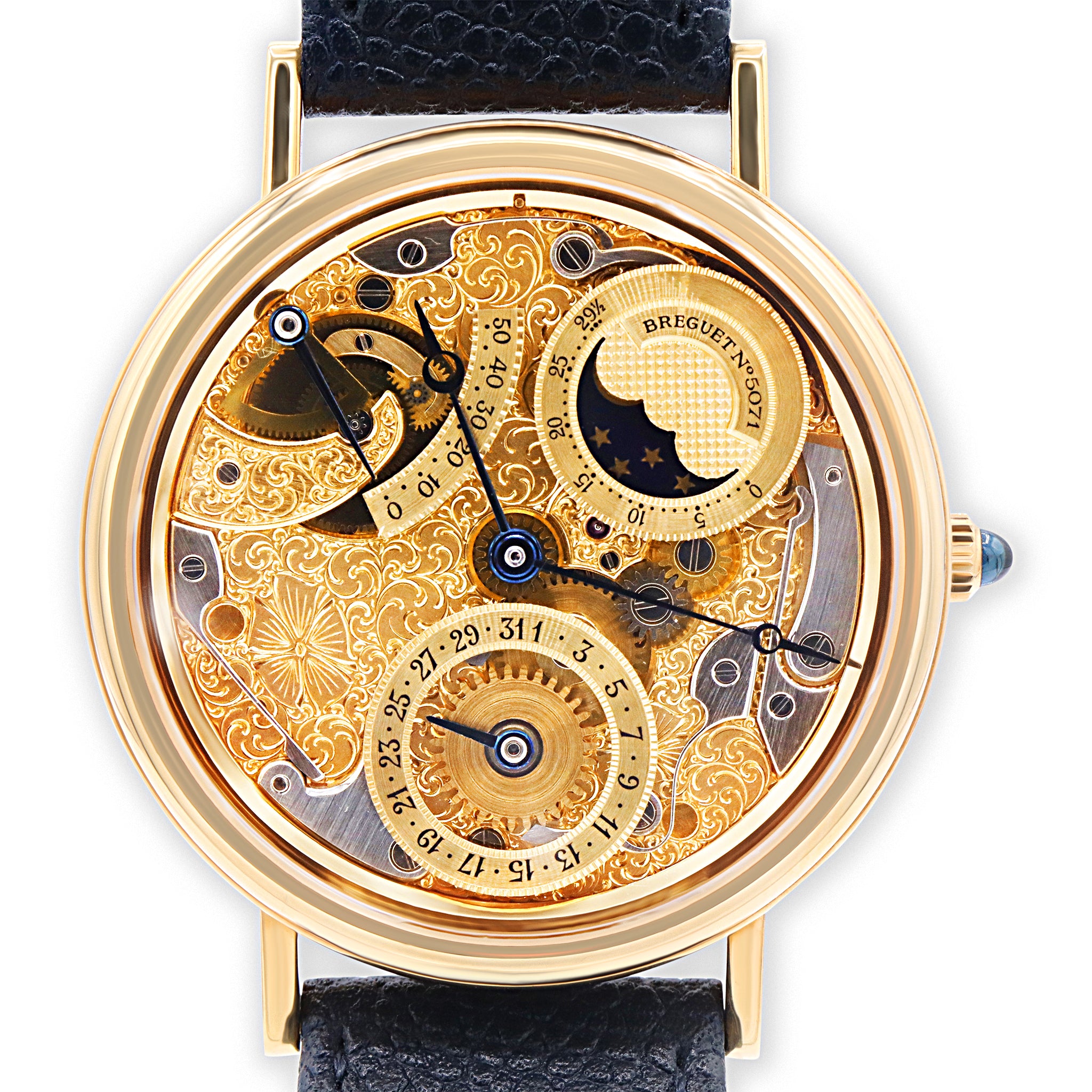 Semi-Skeletonized Power Reserve Moon Phase