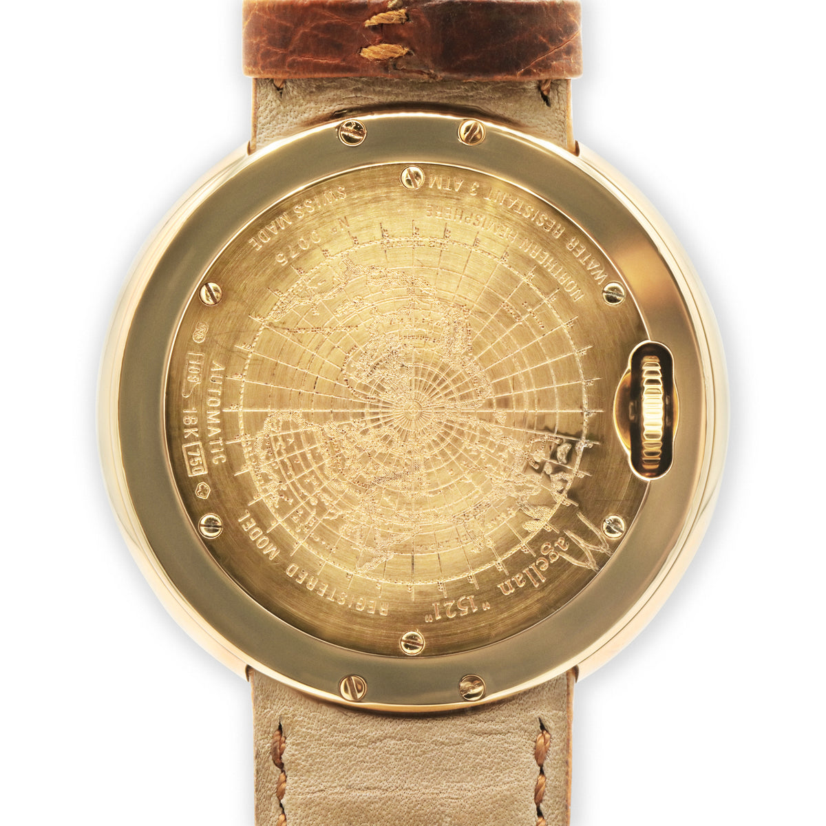 Magellan Northern Hemisphere Yellow Gold MOP Dial 43mm
