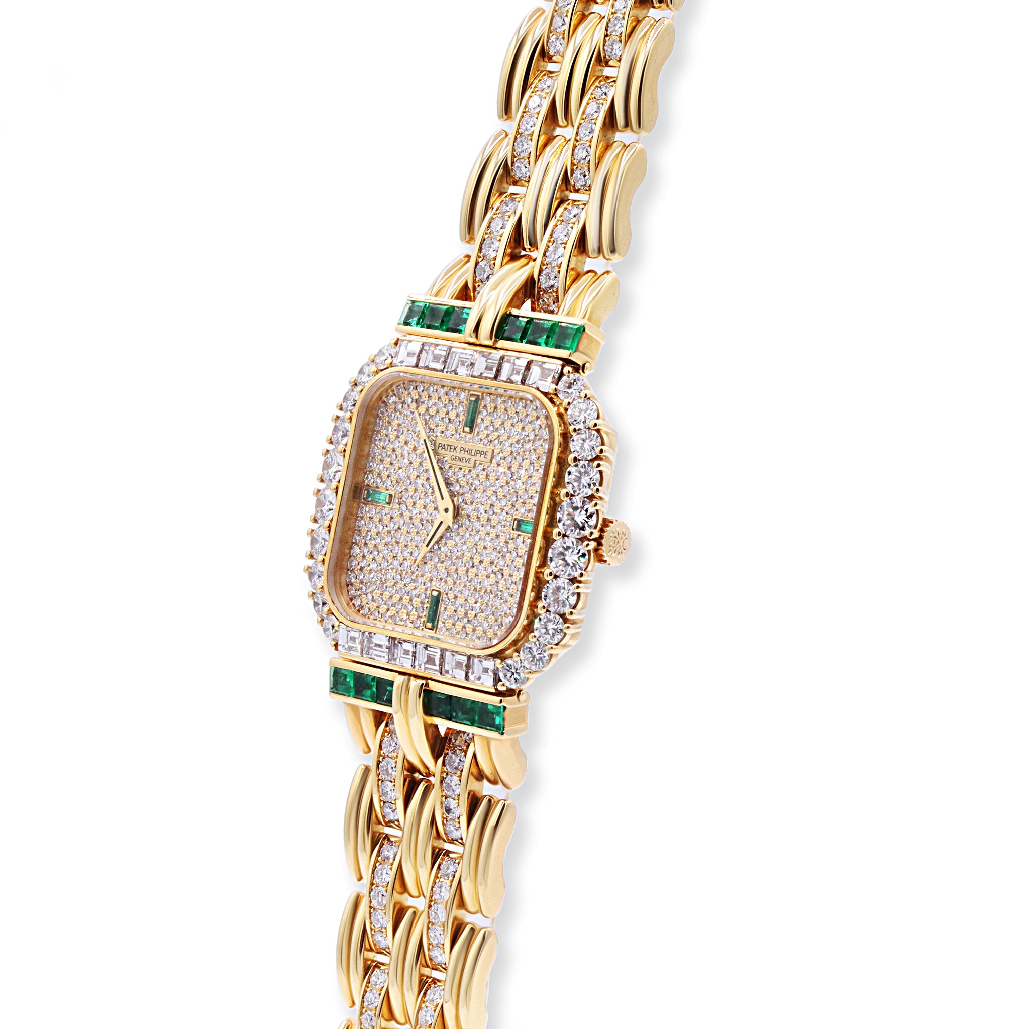 Rare 18K Diamond & Emeralds