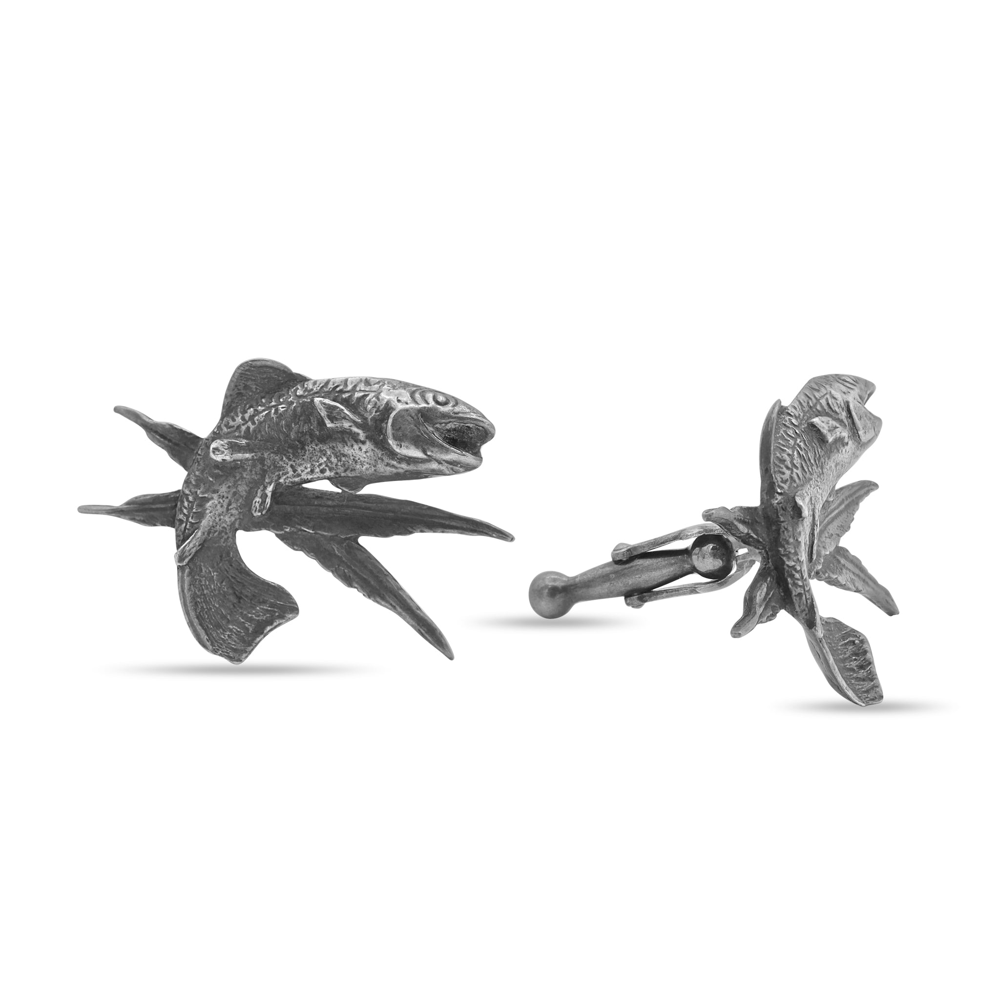 Silver Fish Cufflinks