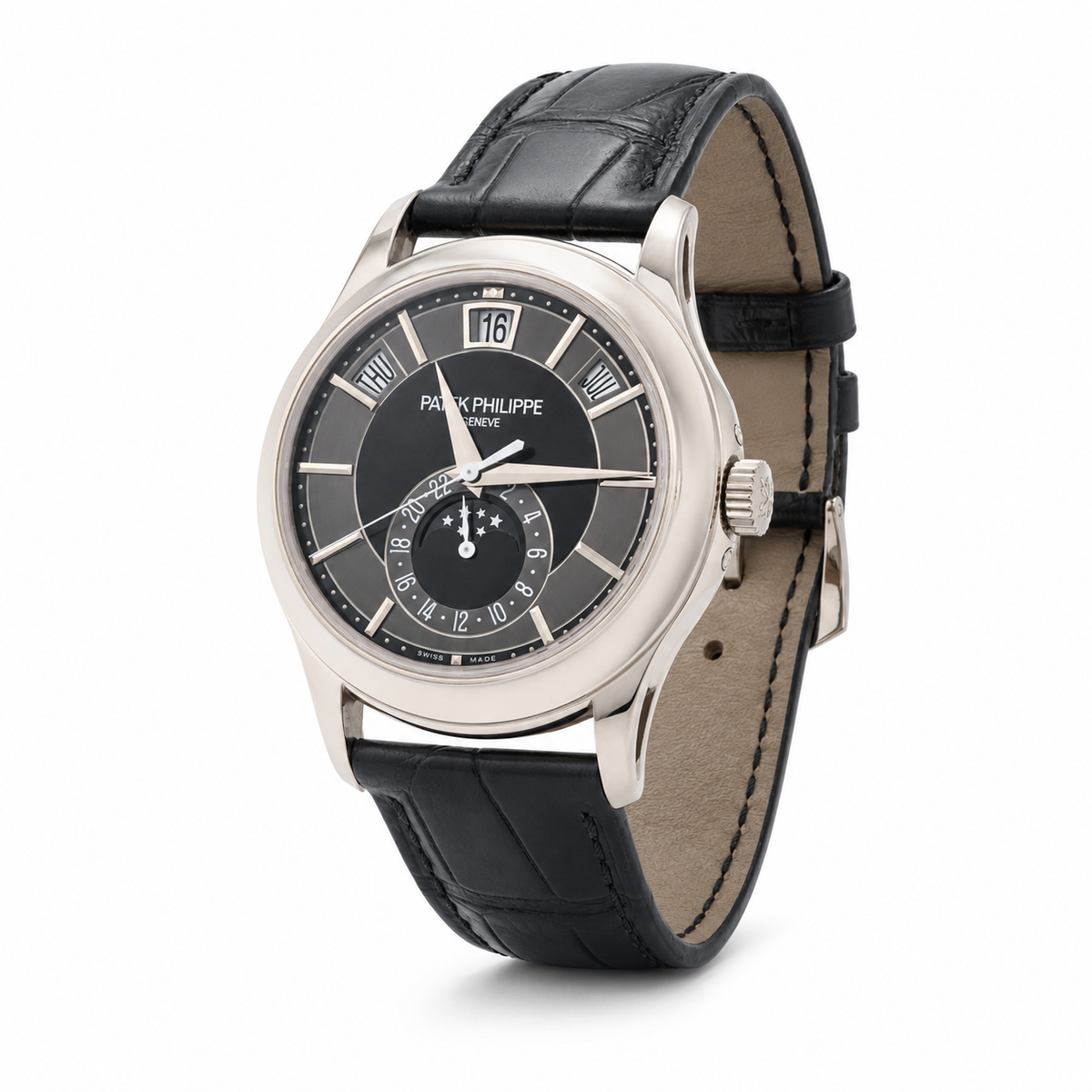 Patek Philippe Annual Calendar Ref. 5205G-010 18K White Gold Black Dial