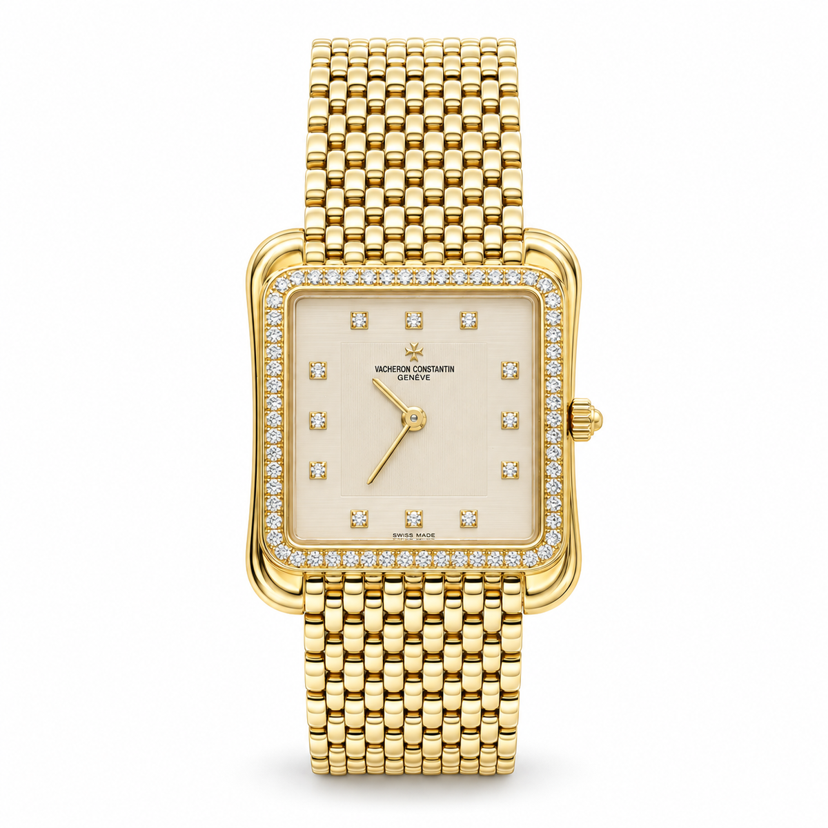 Vintage Vacheron Constantin Historiques Toledo (Liberté) 18K Yellow Gold Diamond Watch