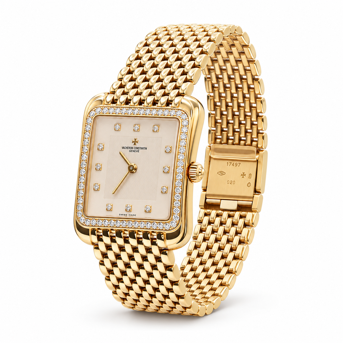 Vintage Vacheron Constantin Historiques Toledo (Liberté) 18K Yellow Gold Diamond Watch