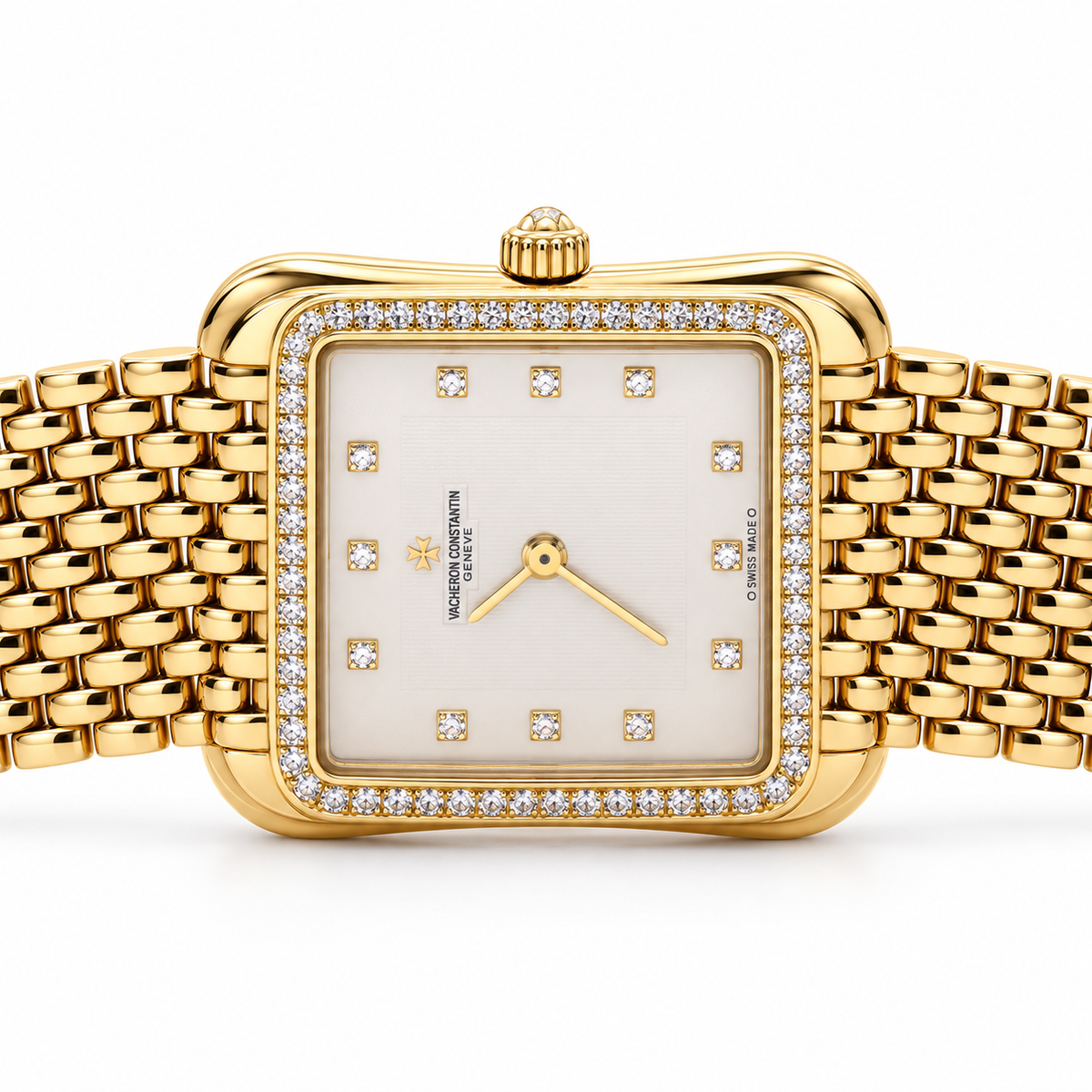 Vintage Vacheron Constantin Historiques Toledo (Liberté) 18K Yellow Gold Diamond Watch