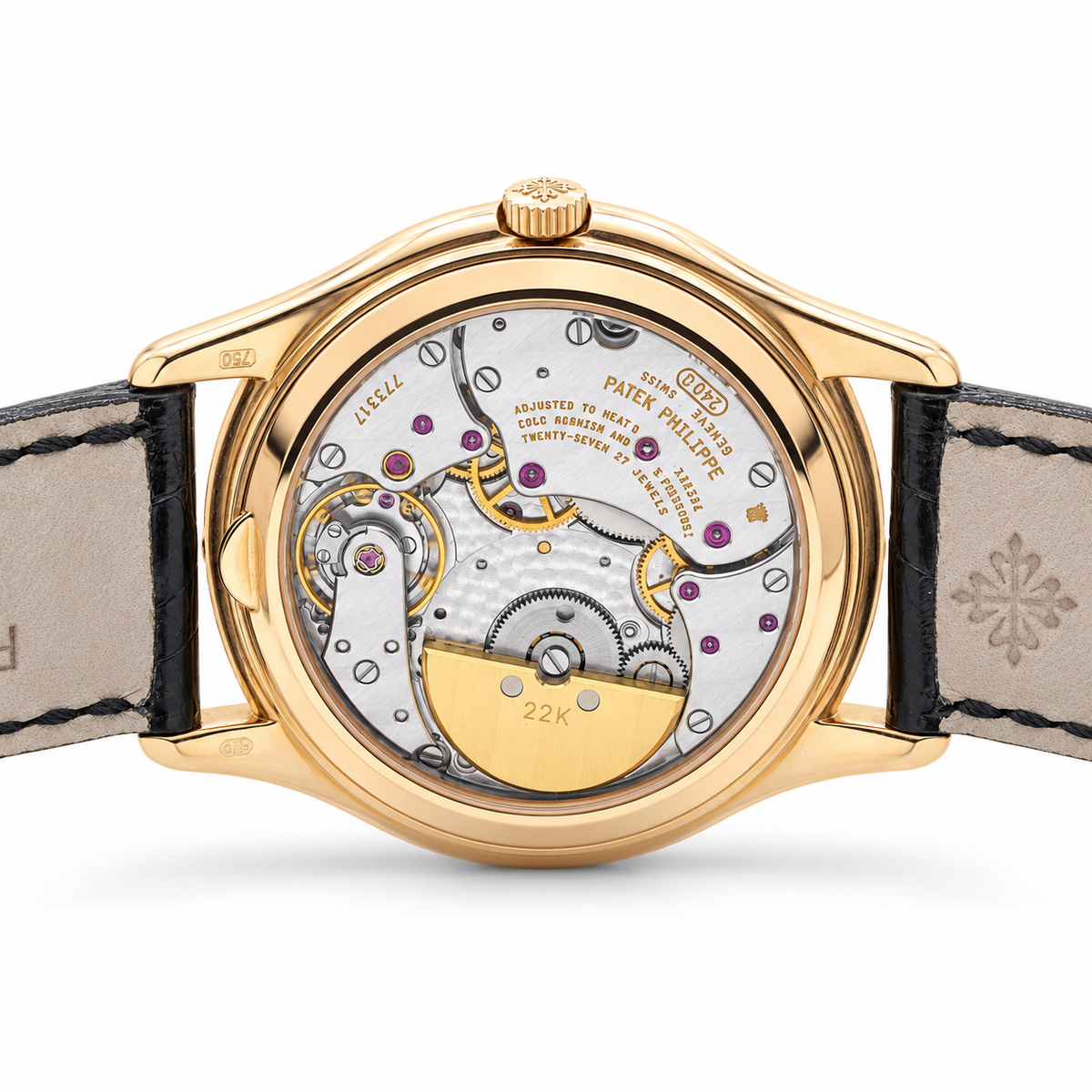 Patek Philippe Perpetual Calendar Yellow Gold Silver Dial Moonphase