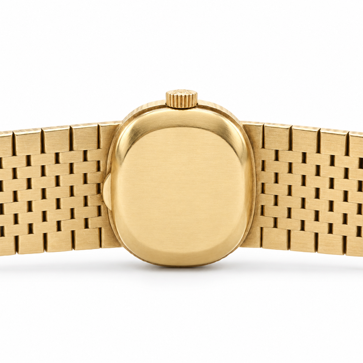 Patek Philippe Elliptical Dress Watch Integrated Mesh Bracelet