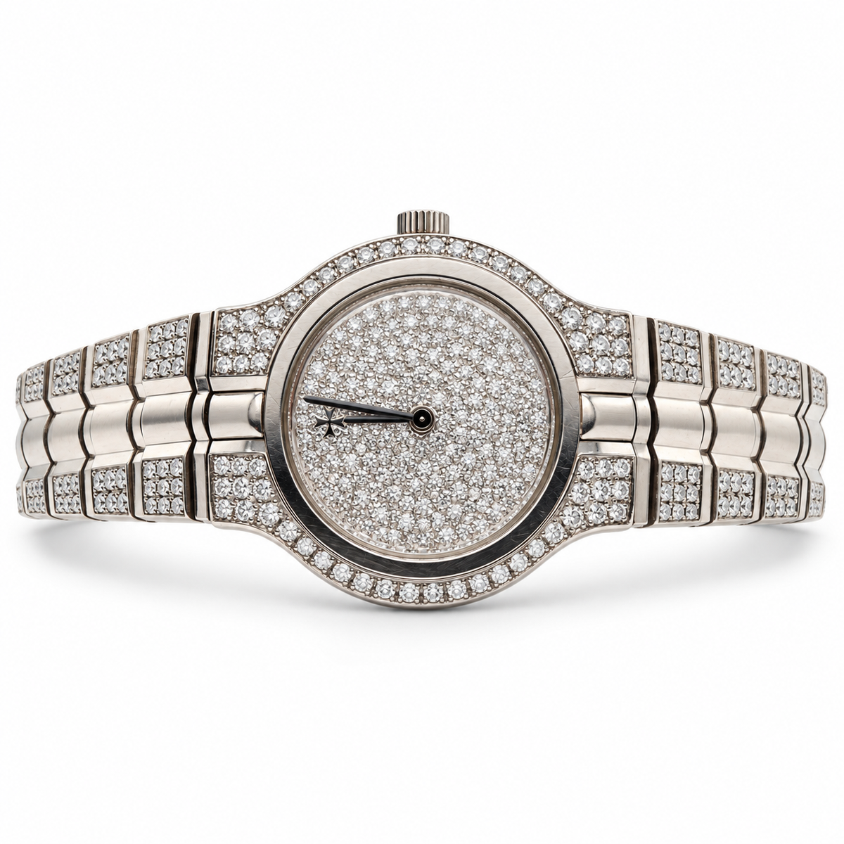 Vacheron Constantin Phidias No. 10 18K White Gold Pavé Diamond Watch