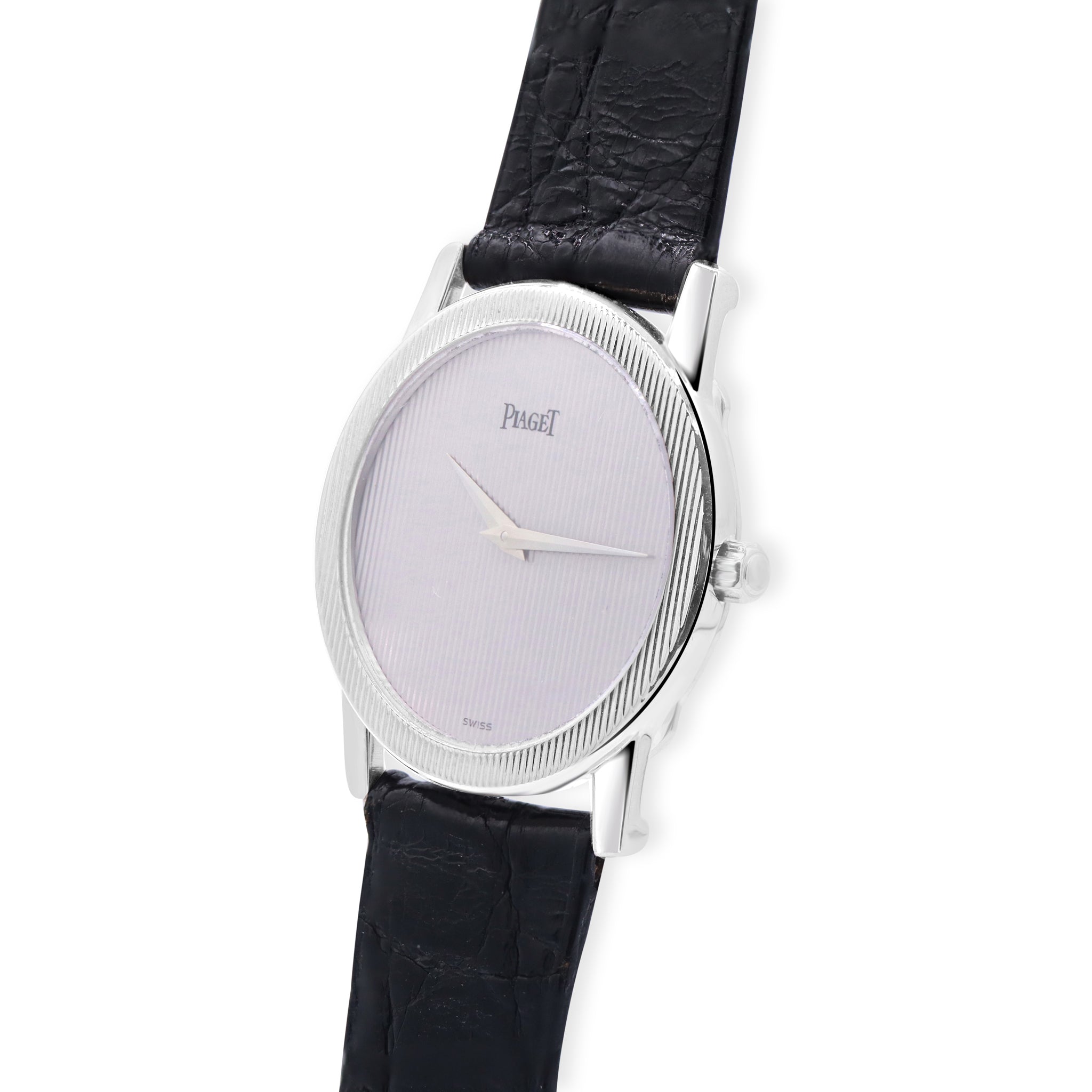 SOLD PROTOCOLE 18K WHITE GOLD MENS SILVER DIAL