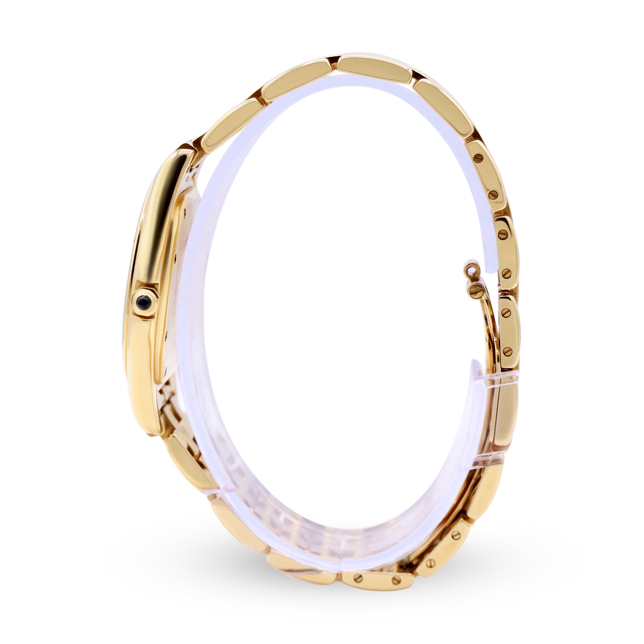 Sold-Cartier Swiss Gold, Off-White Dial Quartz 18K 887920 000562