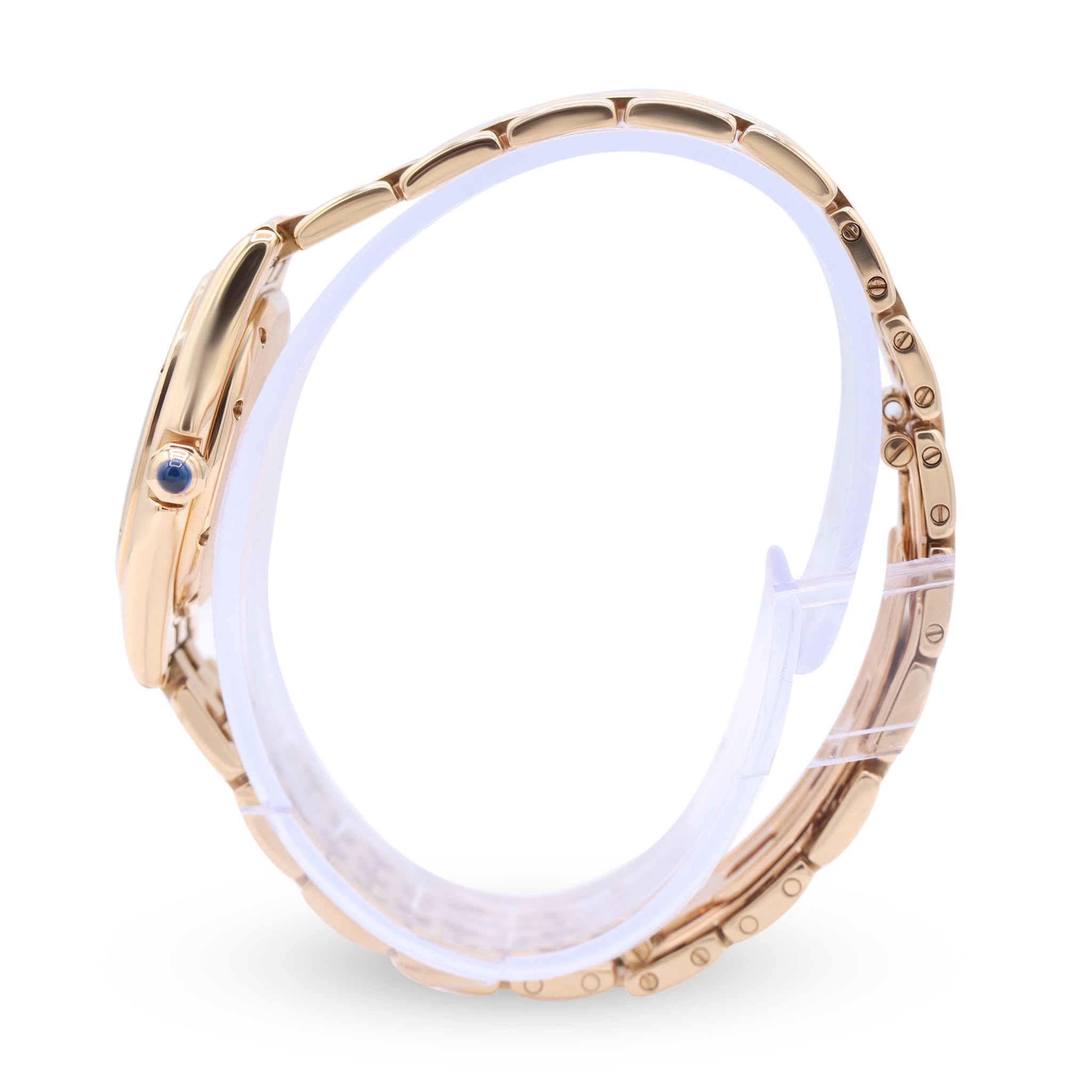 Sold-Cartier Swiss Gold Band, Off-White Dial Quartz 887906 002359