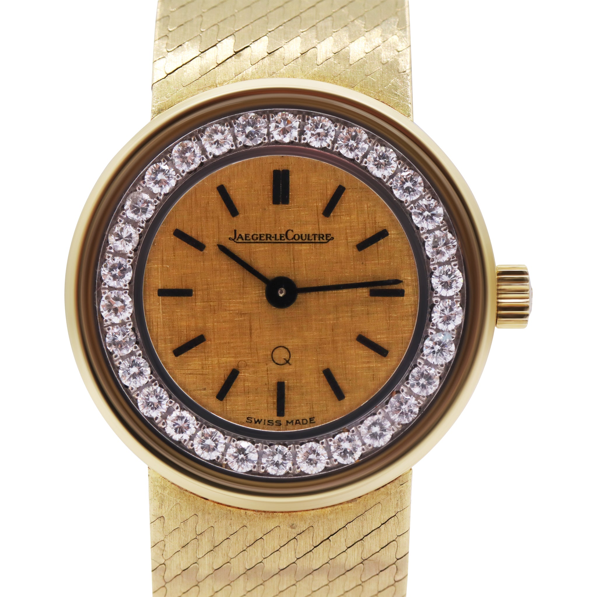 Sold-Jaeger-LeCoultre Q Gold Band, Gold Fare Diamond Circle, 1000191 1554948