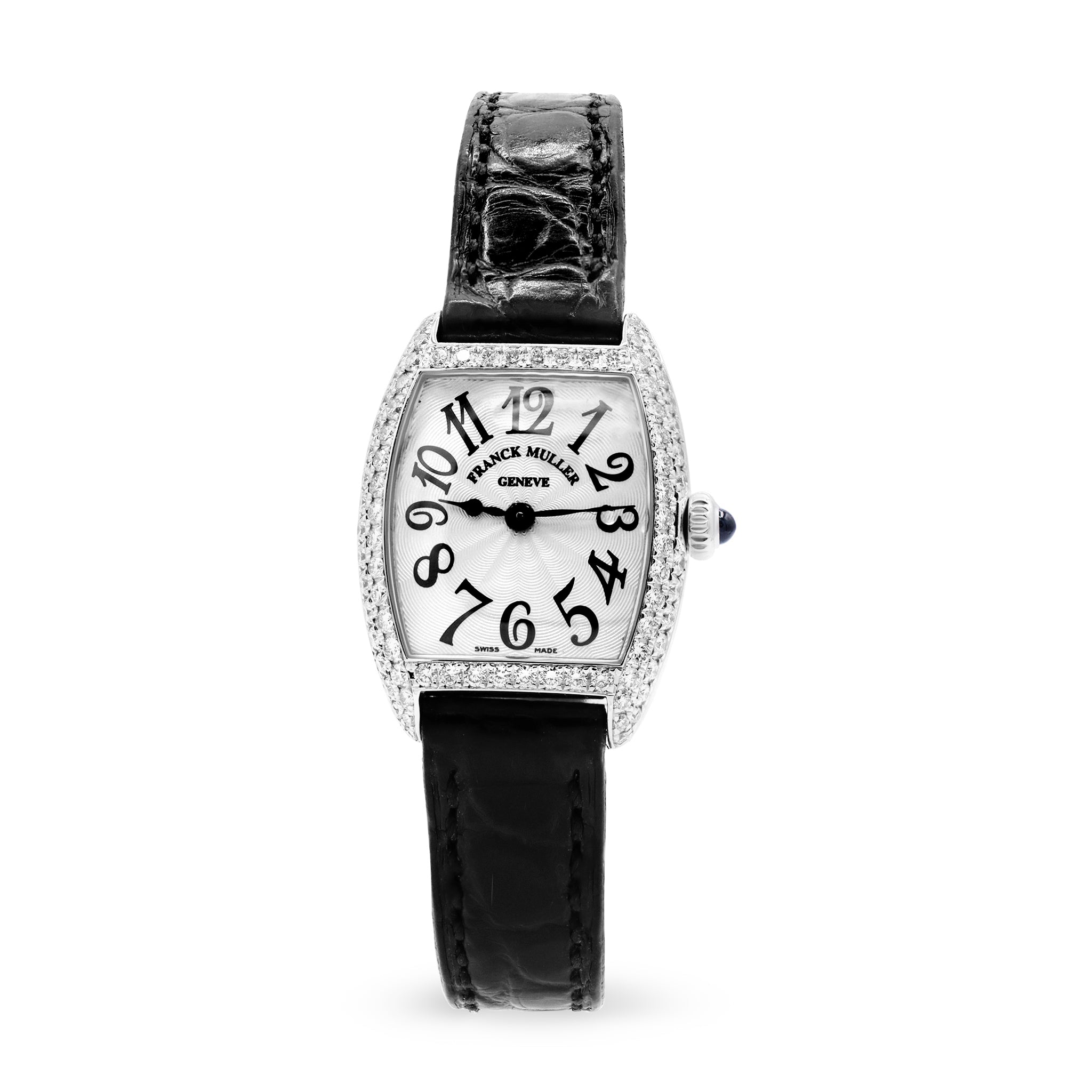 CINTREE CURVEX LADIES 18K WHITE GOLD, SILVER DIAL