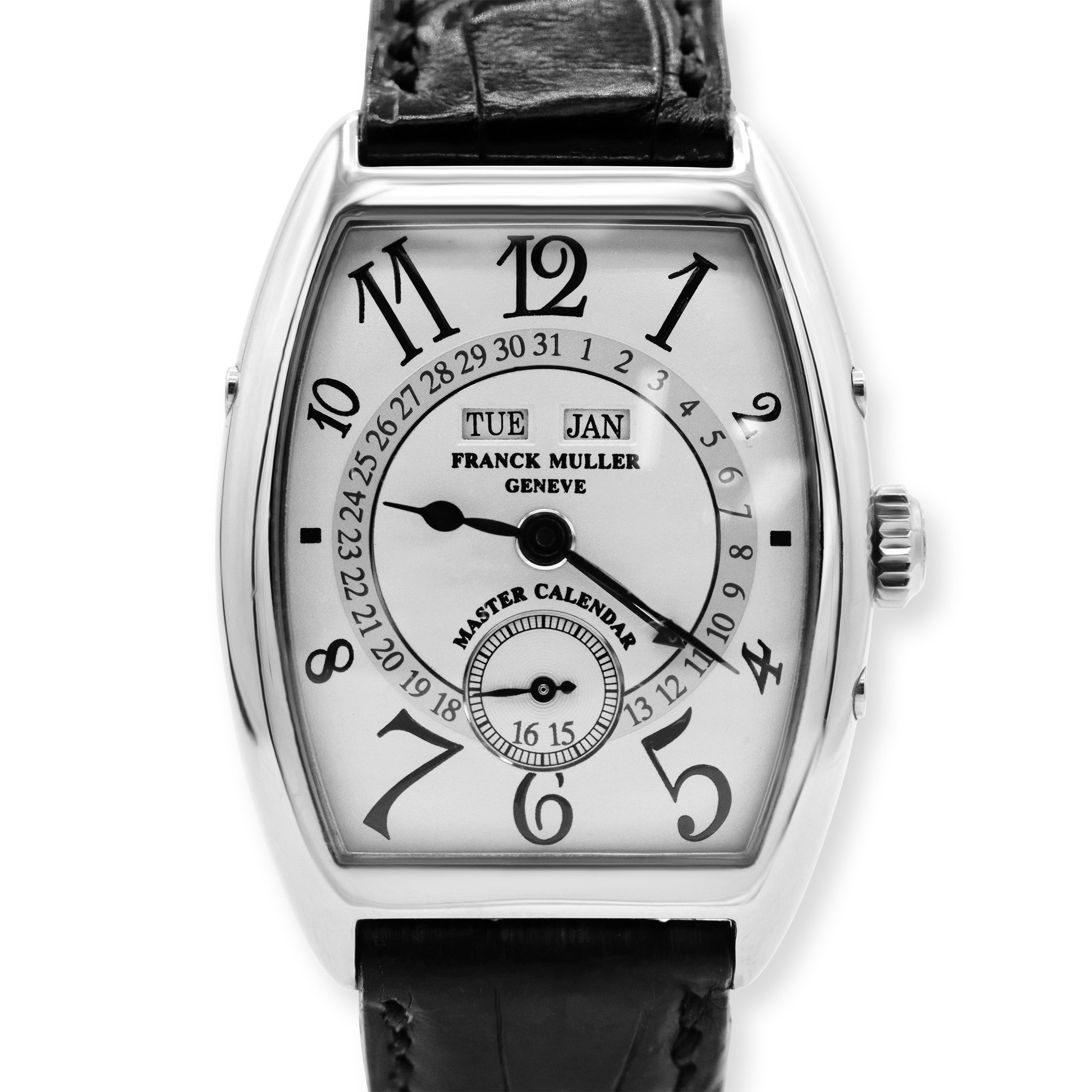 Sold-Frank Muller Black Band Calendar Watch 7501 MC N.02