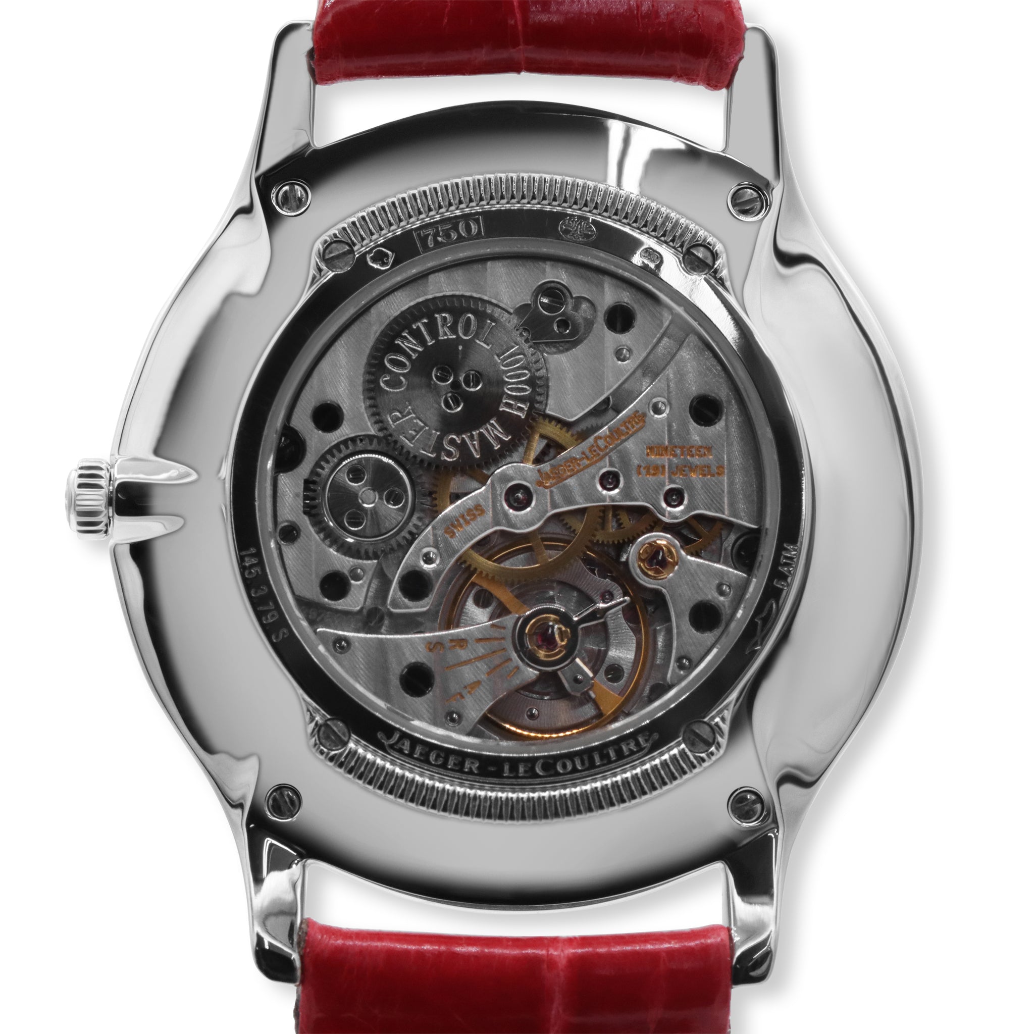 SOLD MASTER CONTROL ULTRA THIN 18K WHITE GOLD SILVER DIAL