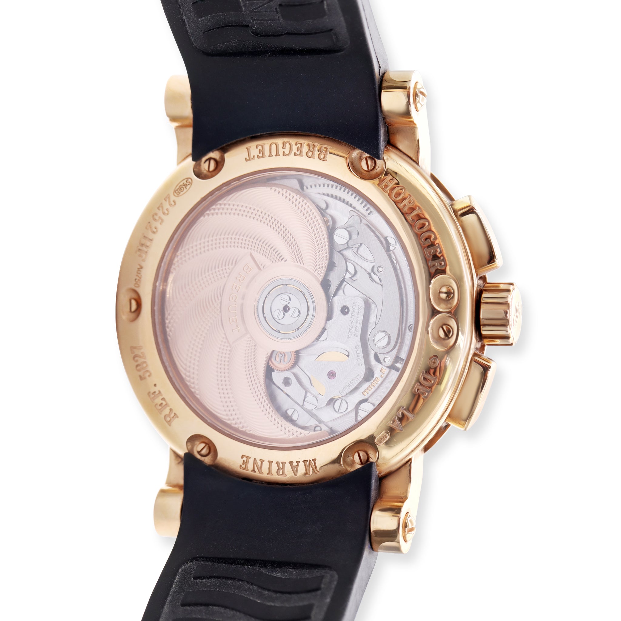 SOLD - DRAFT MARINE 18K YELLLOW GOLD, BLACK DIAL