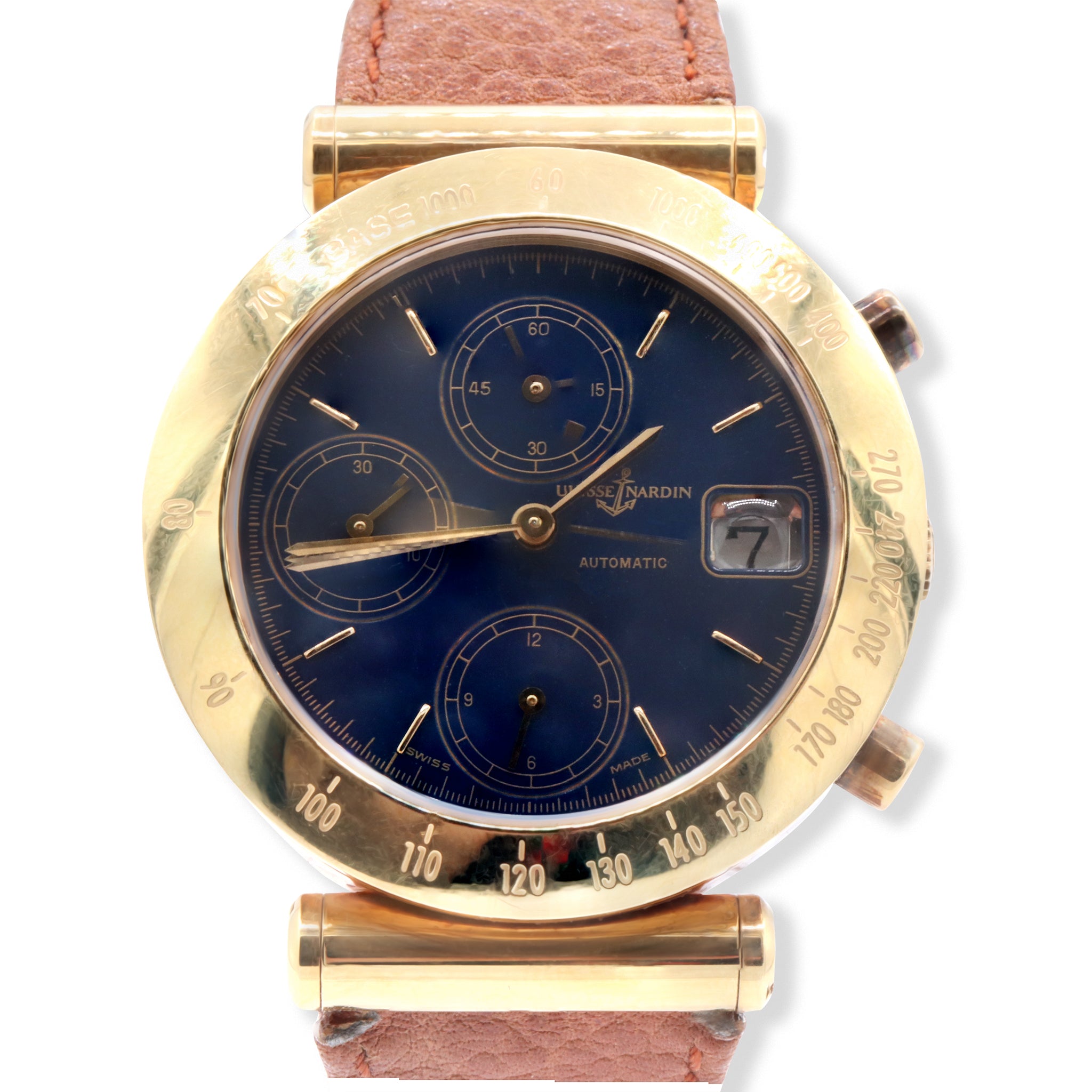 NEWTON CHRONOGRAPH 18K YELLOW GOLD