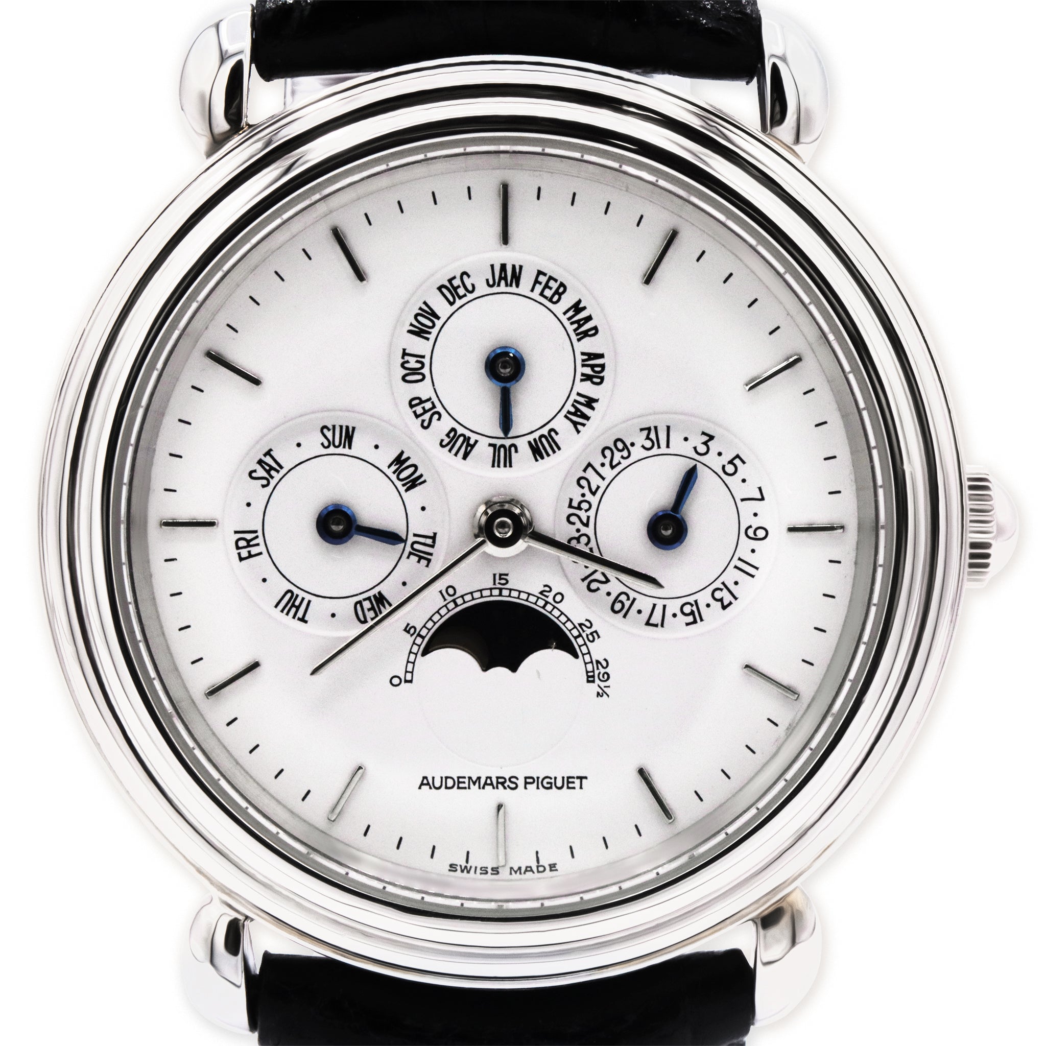 PLATINUM LIMITED EDITION PERPETUAL CALENDAR WRISTWATCH MOON PHASE