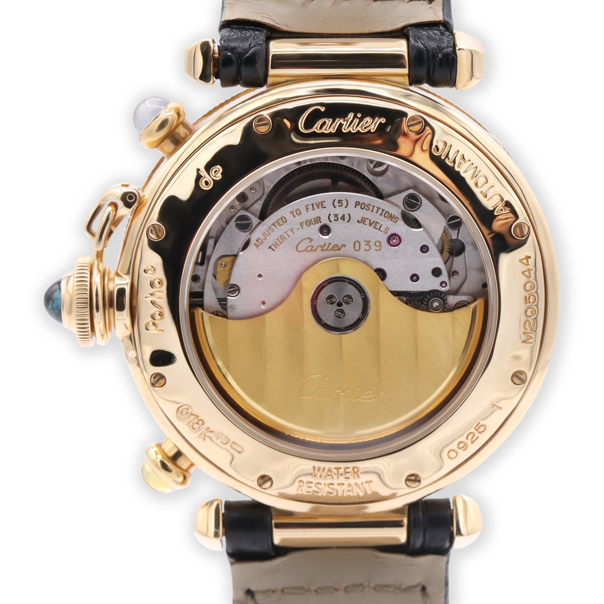 YG TRIPLE TIME ZONE WRISTWATCH WITH DATE AND MOON PHASE