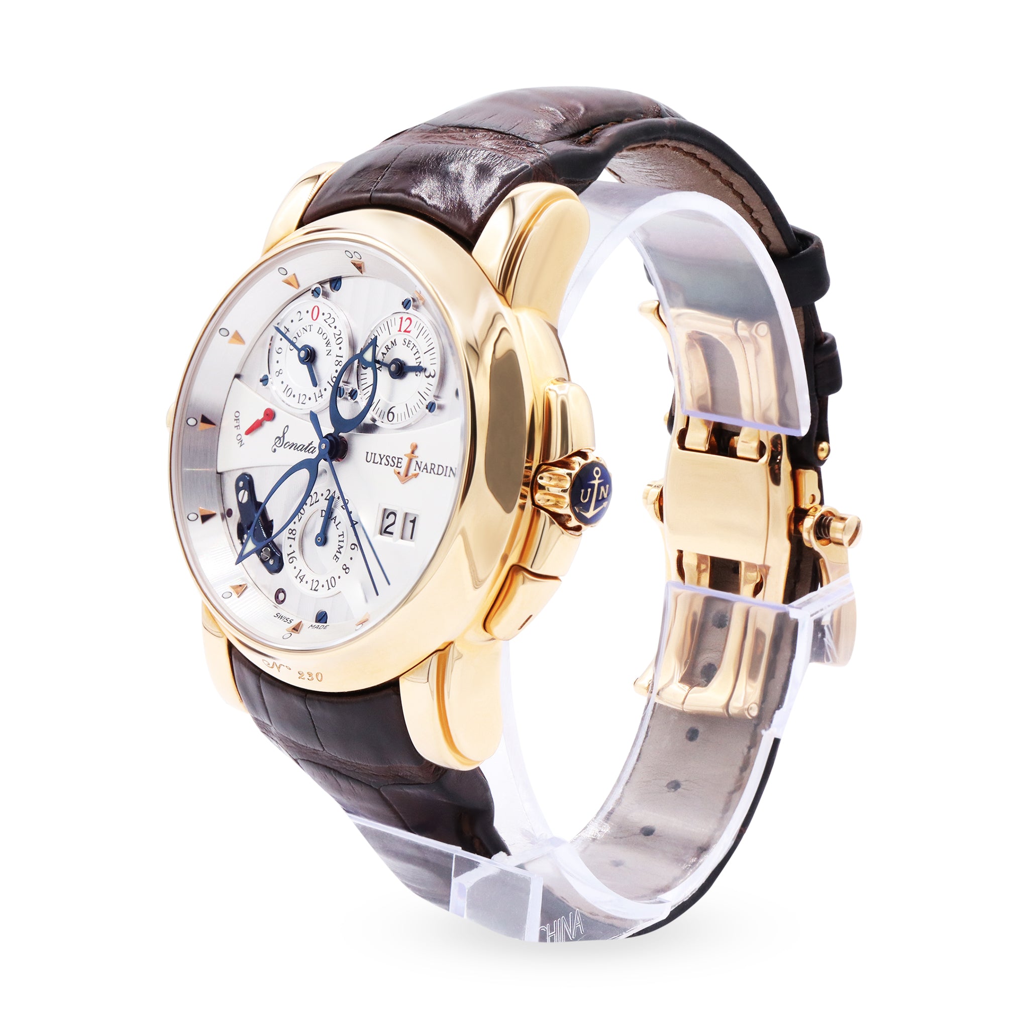 SONATA CATHEDRAL DUAL TIME ROSE GOLD,  SLIVER DIAL