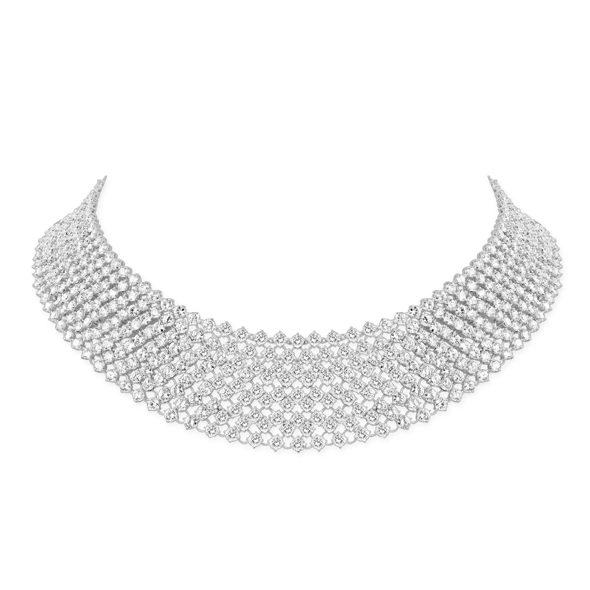 Full Pavé Diamond Collar Necklace