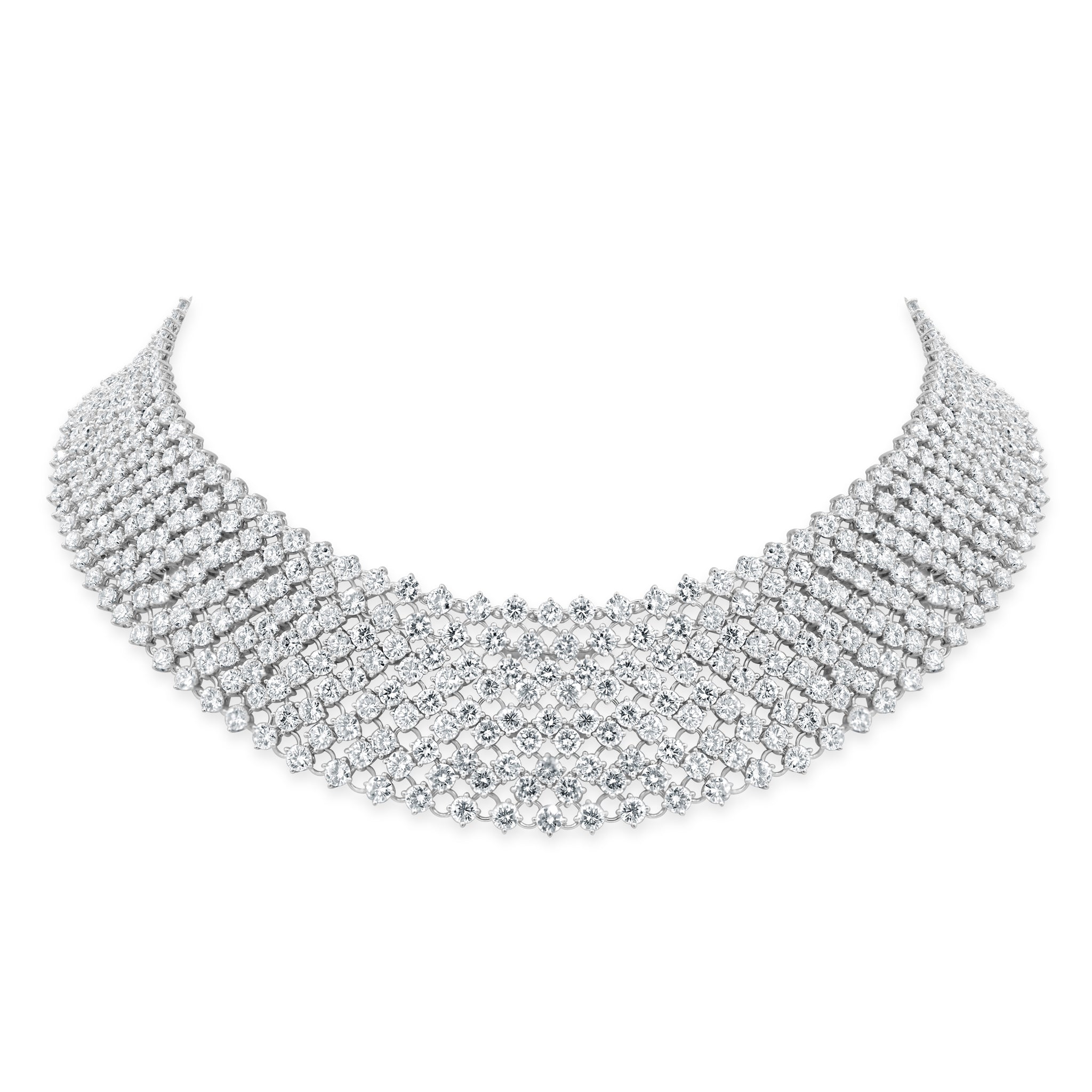 Full Pavé Diamond Collar Necklace