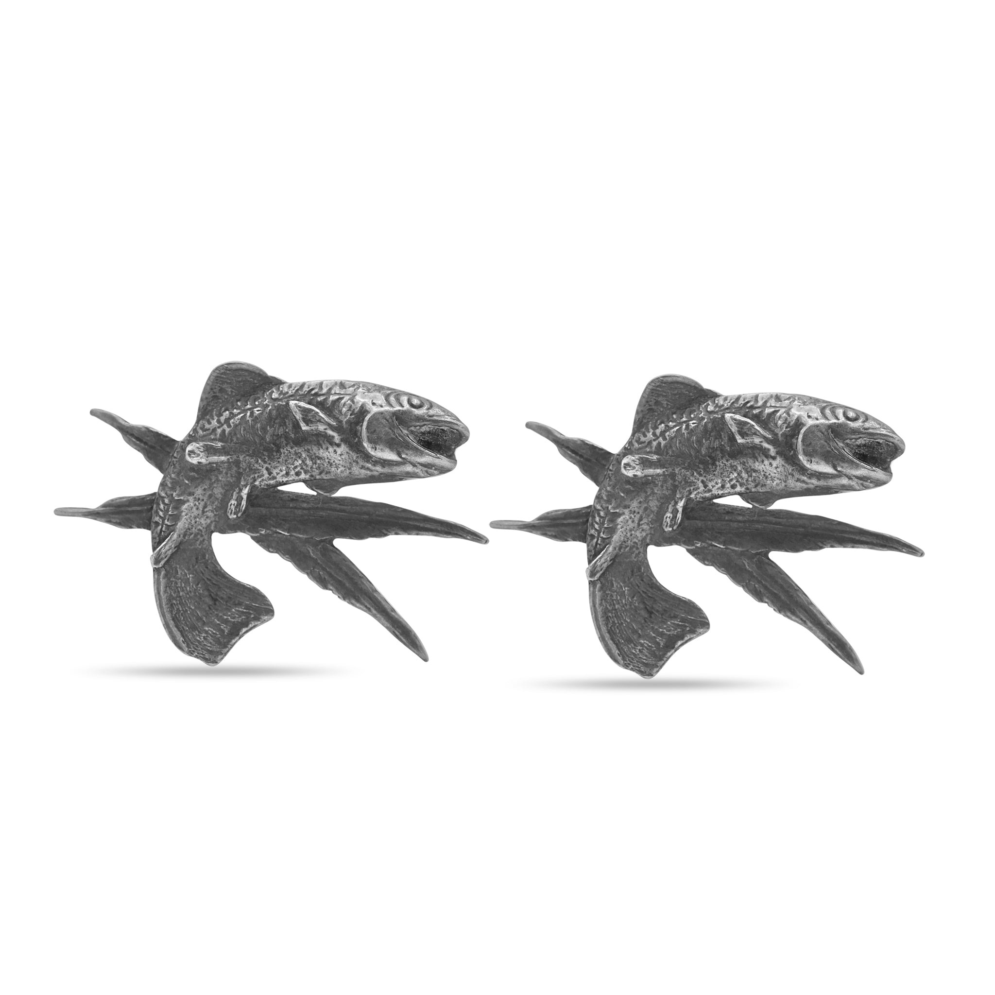 Silver Fish Cufflinks