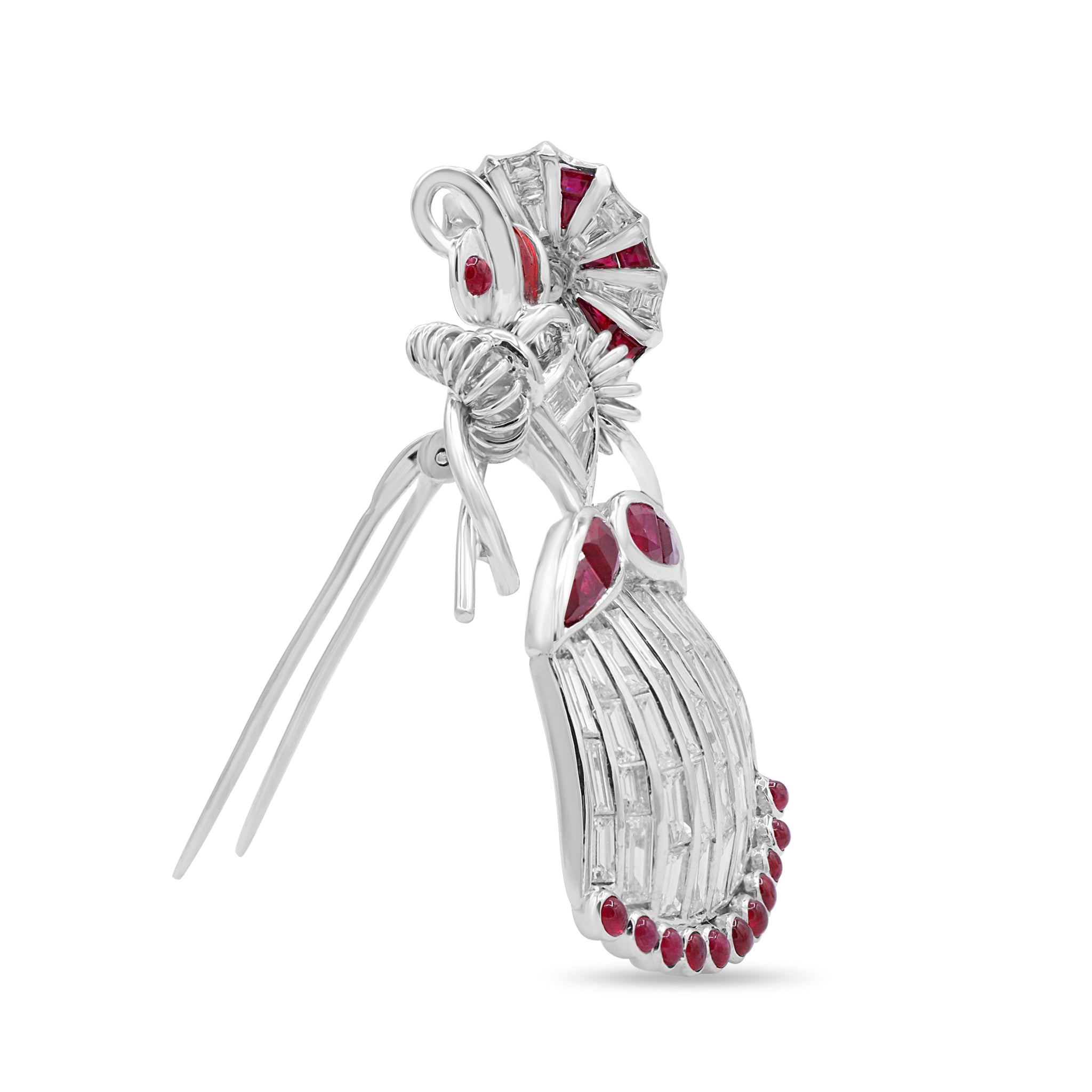 Diamond & Ruby Umbrella Lady