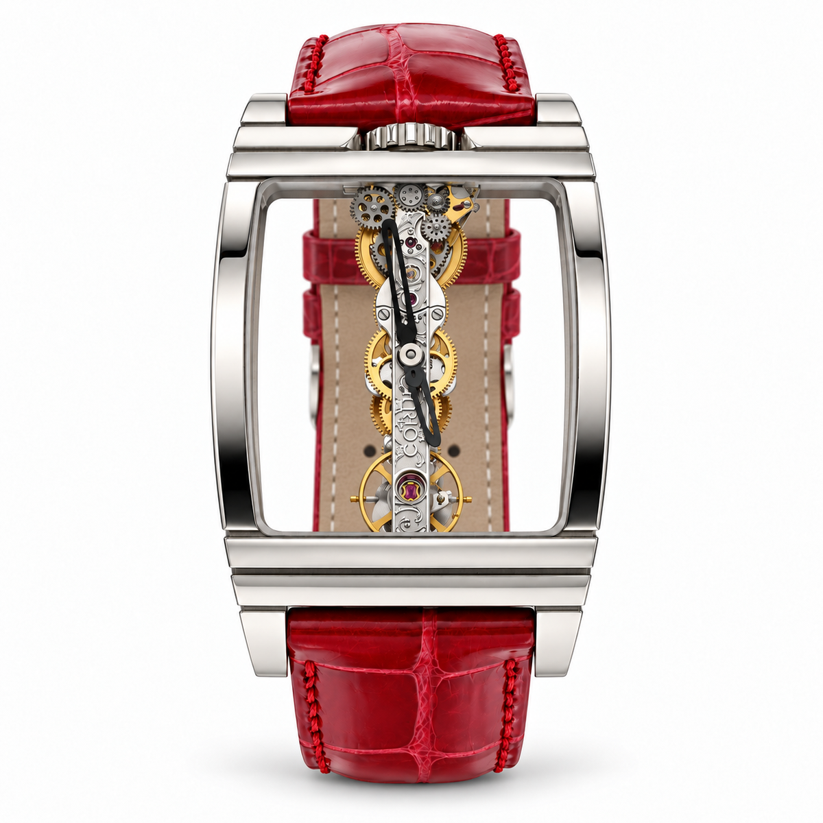 Corum Golden Bridge Ref. 113.160.55/0002 0000 White Gold Skeleton Watch — view 1