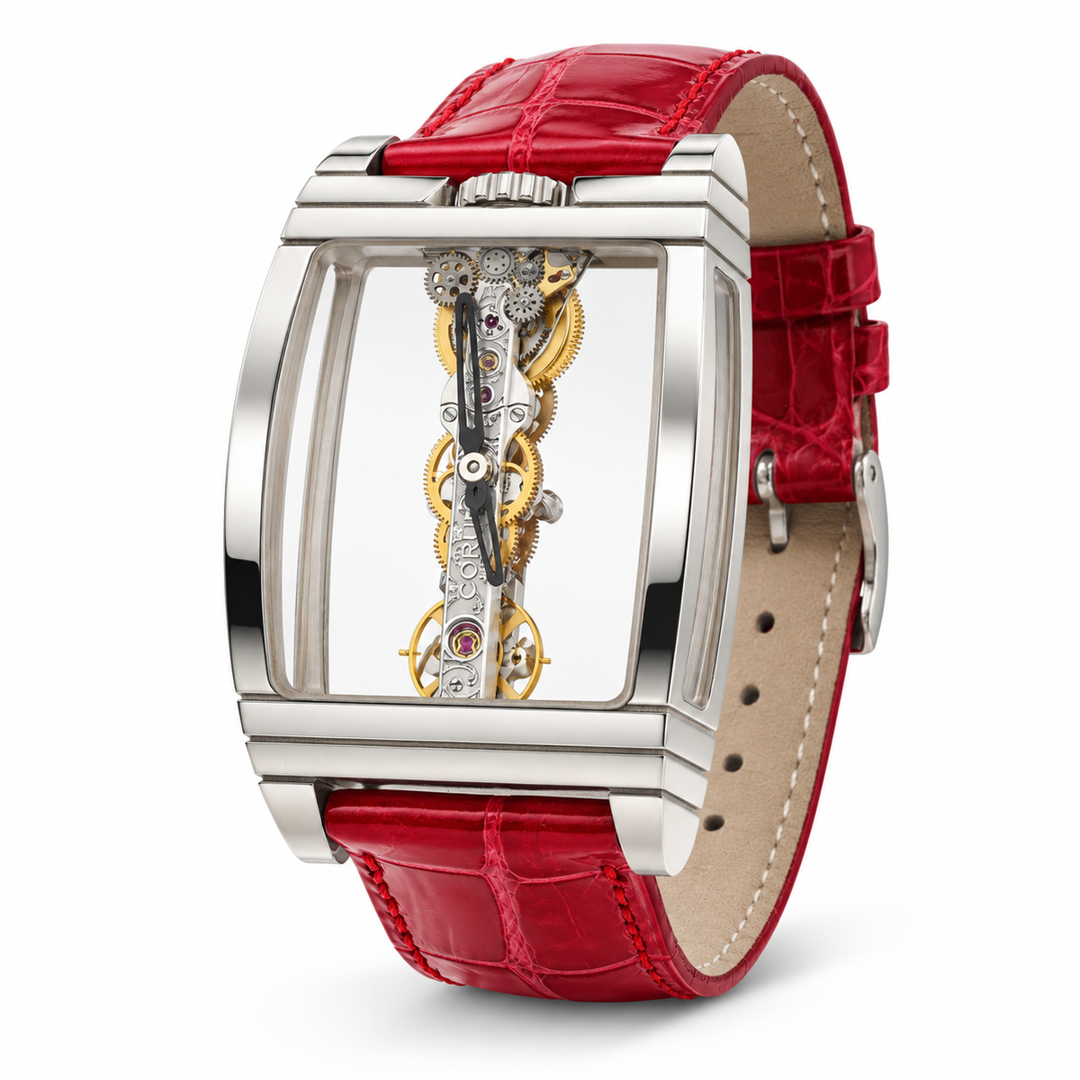 Corum Golden Bridge Ref. 113.160.55/0002 0000 White Gold Skeleton Watch — view 3