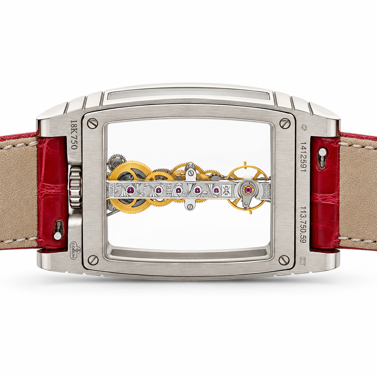 Corum Golden Bridge Ref. 113.160.55/0002 0000 White Gold Skeleton Watch — view 5