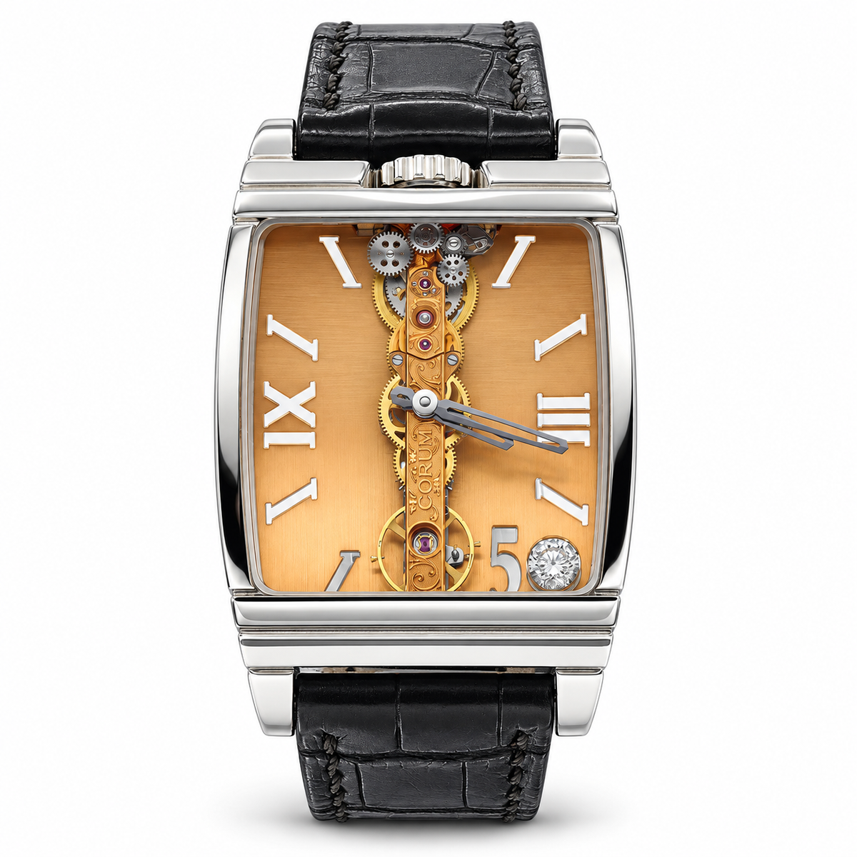 Corum Golden Bridge Ref. 113.560.70 Platinum Limited Edition Watch — view 1