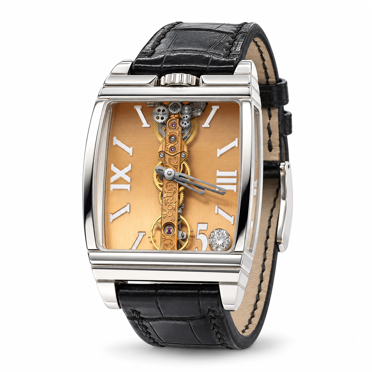 Corum Golden Bridge Ref. 113.560.70 Platinum Limited Edition Watch — view 2