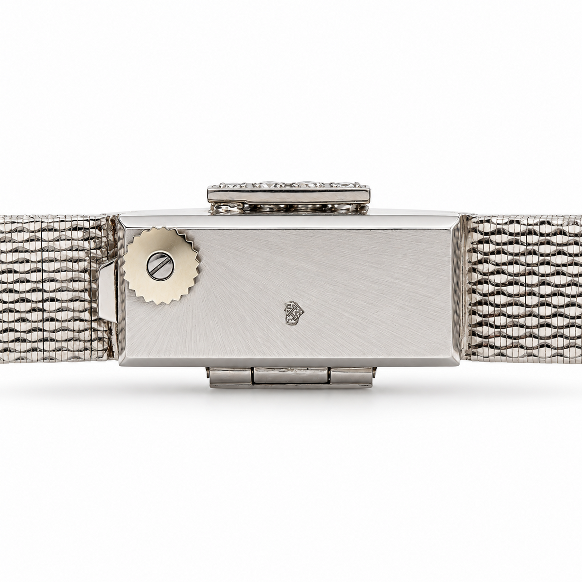 Vintage Blancpain diamond secret bracelet watch rear case view