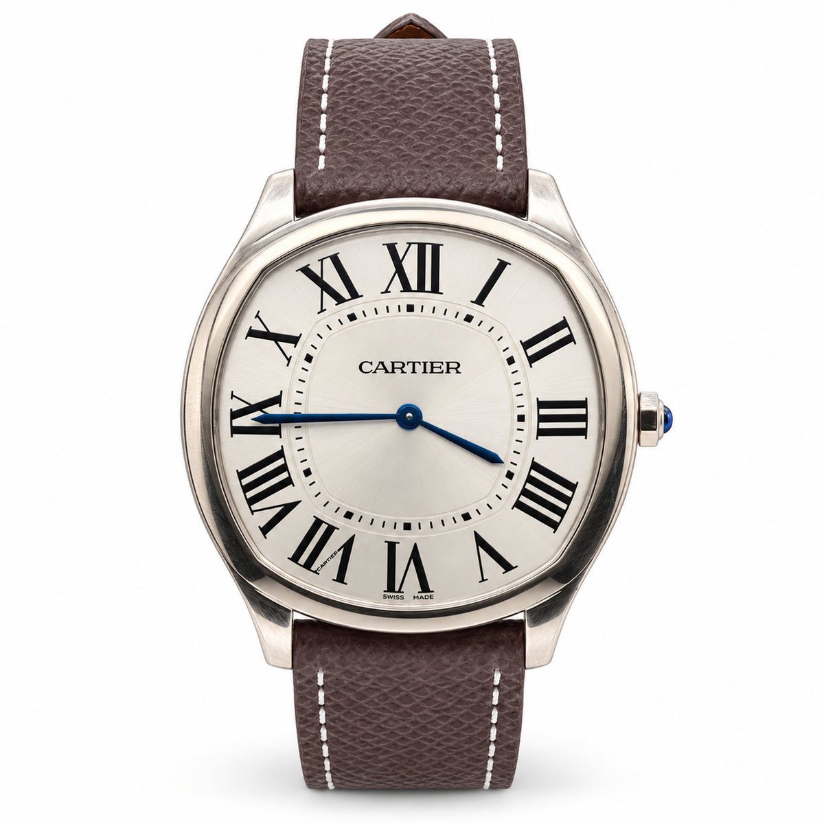 Cartier Drive de Cartier Ref. 3968 18K White Gold front view