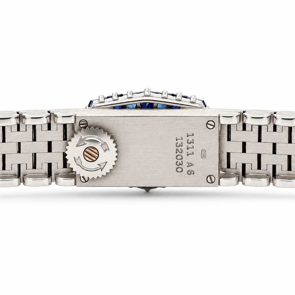 Piaget Ref. 1311 A6 sapphire halo bracelet watch rear view